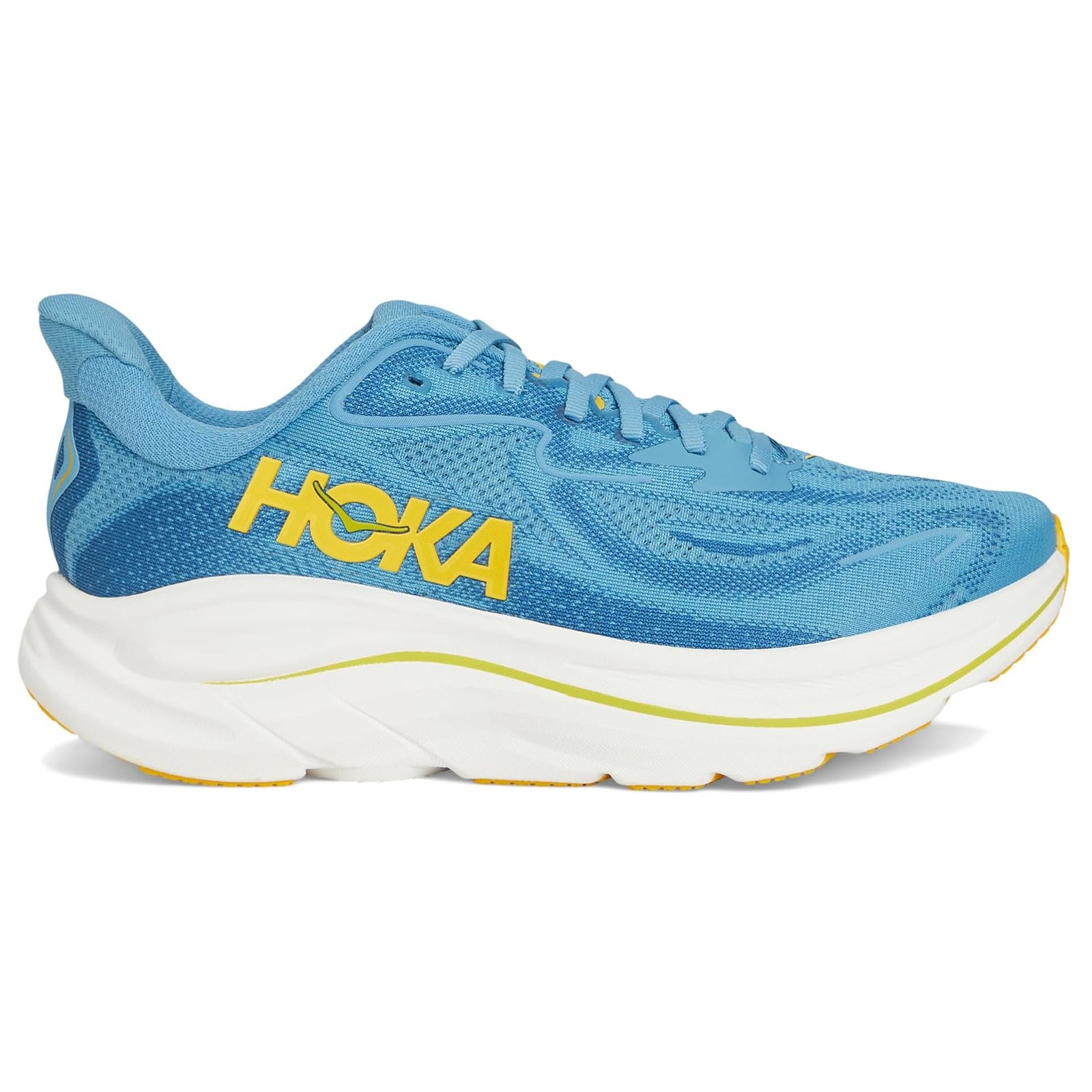Hoka Clifton 10 Textile Mens Trainers#color_alpine blue foggy night