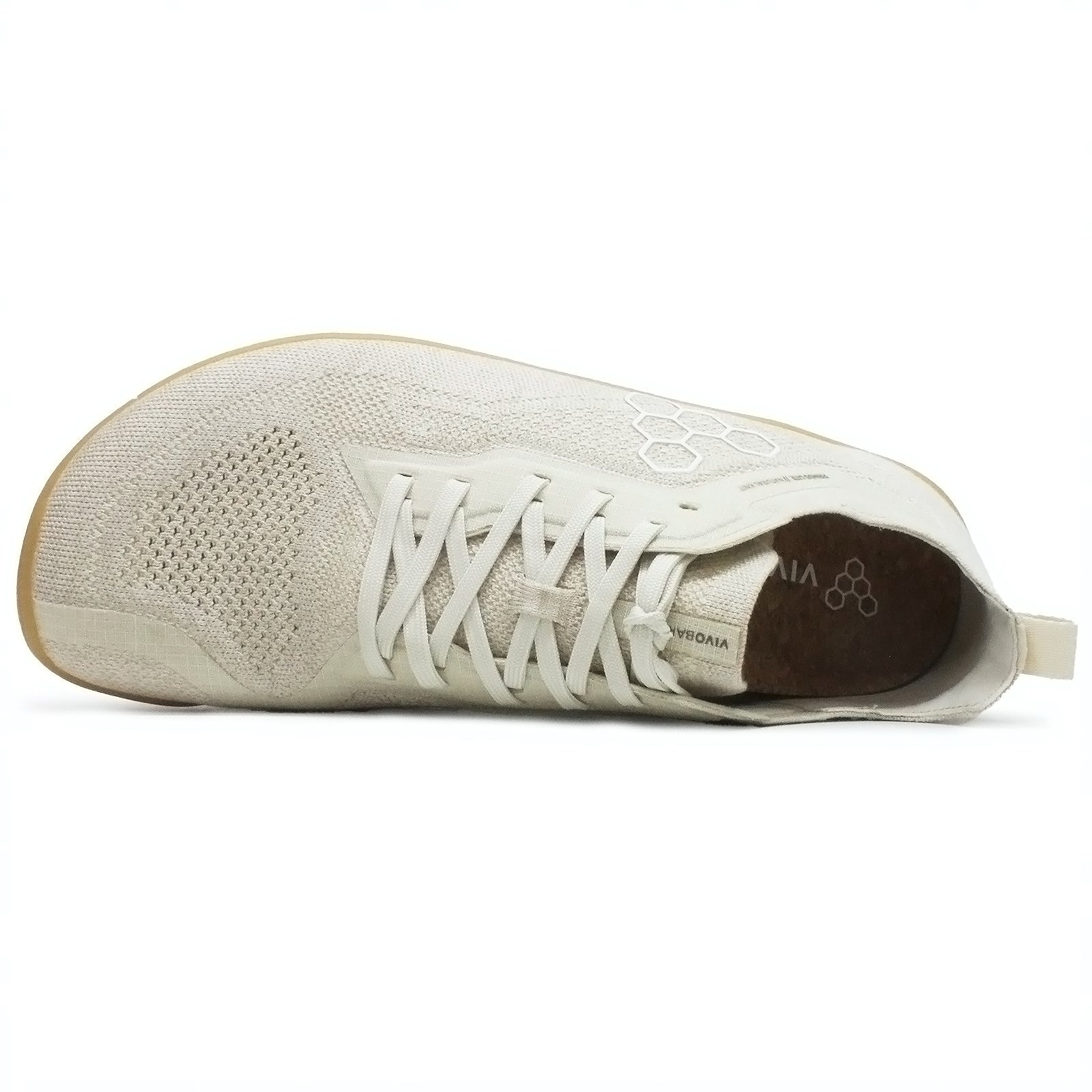 Vivobarefoot Primus Lite Knit Natural Textile Mens Trainers#color_coconut