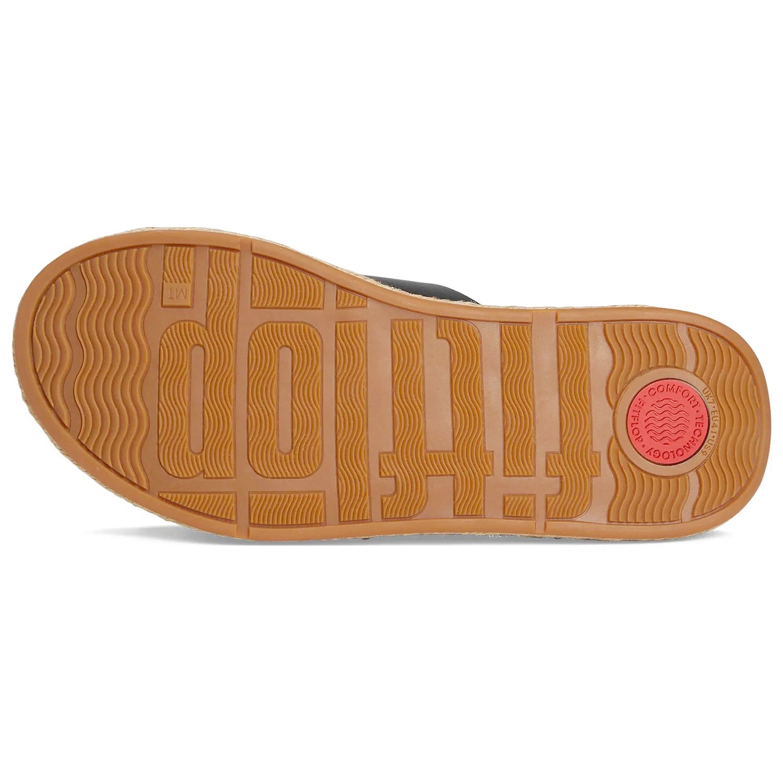 FitFlop F Mode Espadrille Flatform Cross Leather Womens Sandals#color_black