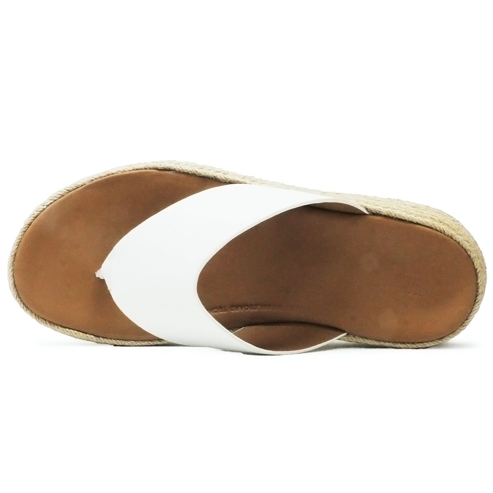 FitFlop F Mode Espadrille Flatform Toe-Post Leather Womens Sandals#color_urban white