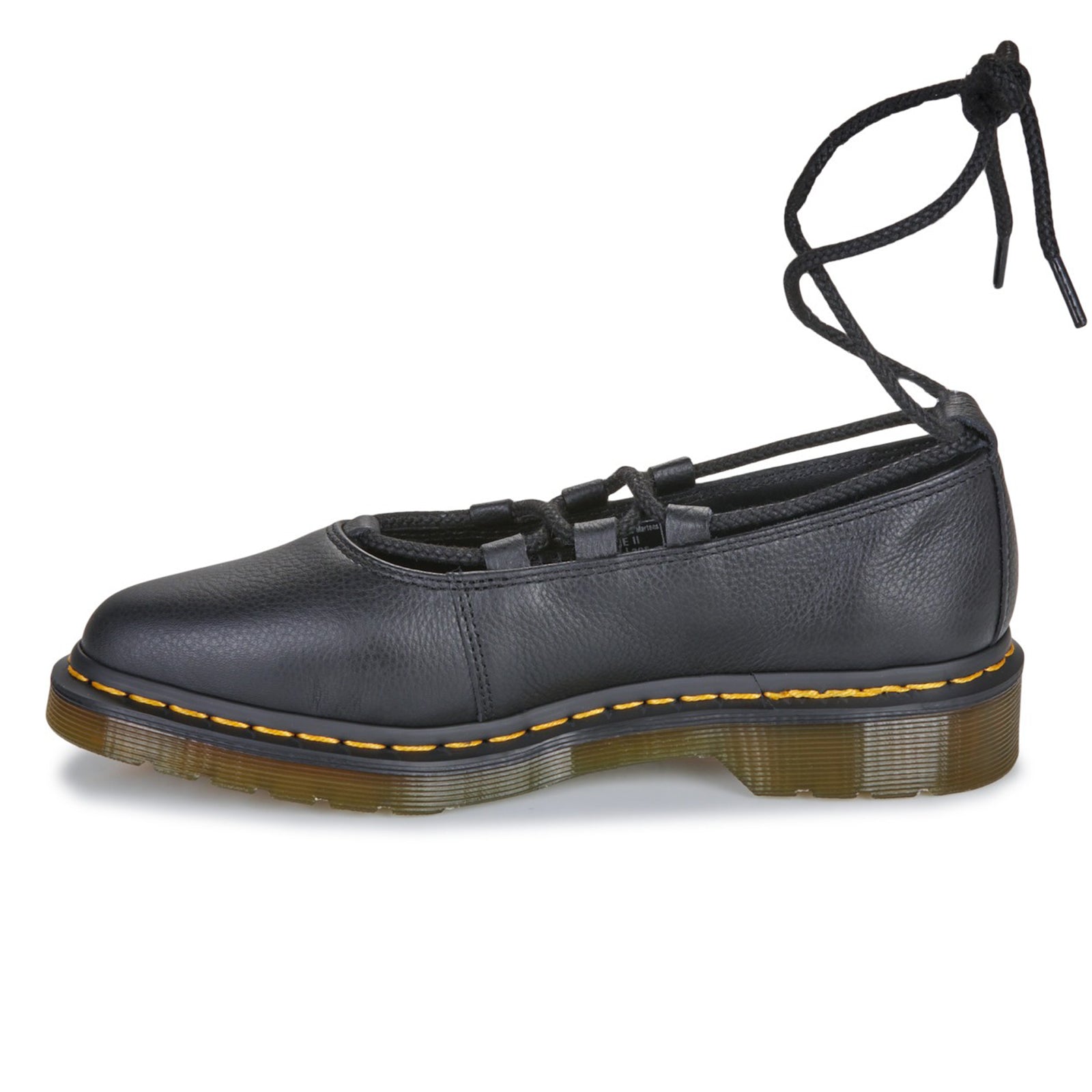 Dr. Martens Elphie II Leather Women's Black Lace Up Shoes