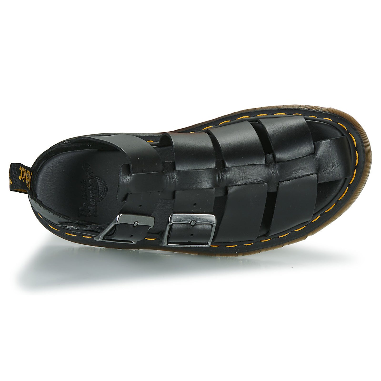 Dr. Martens Garin Brando Leather Unisex Sandals#color_black