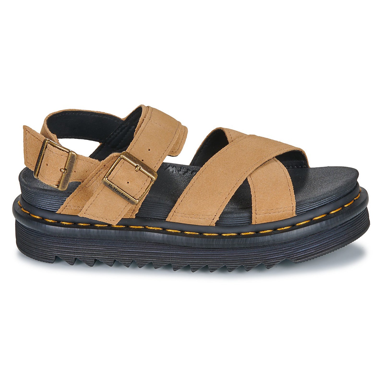 Dr. Martens Voss II Suede Womens Sandals#color_tan