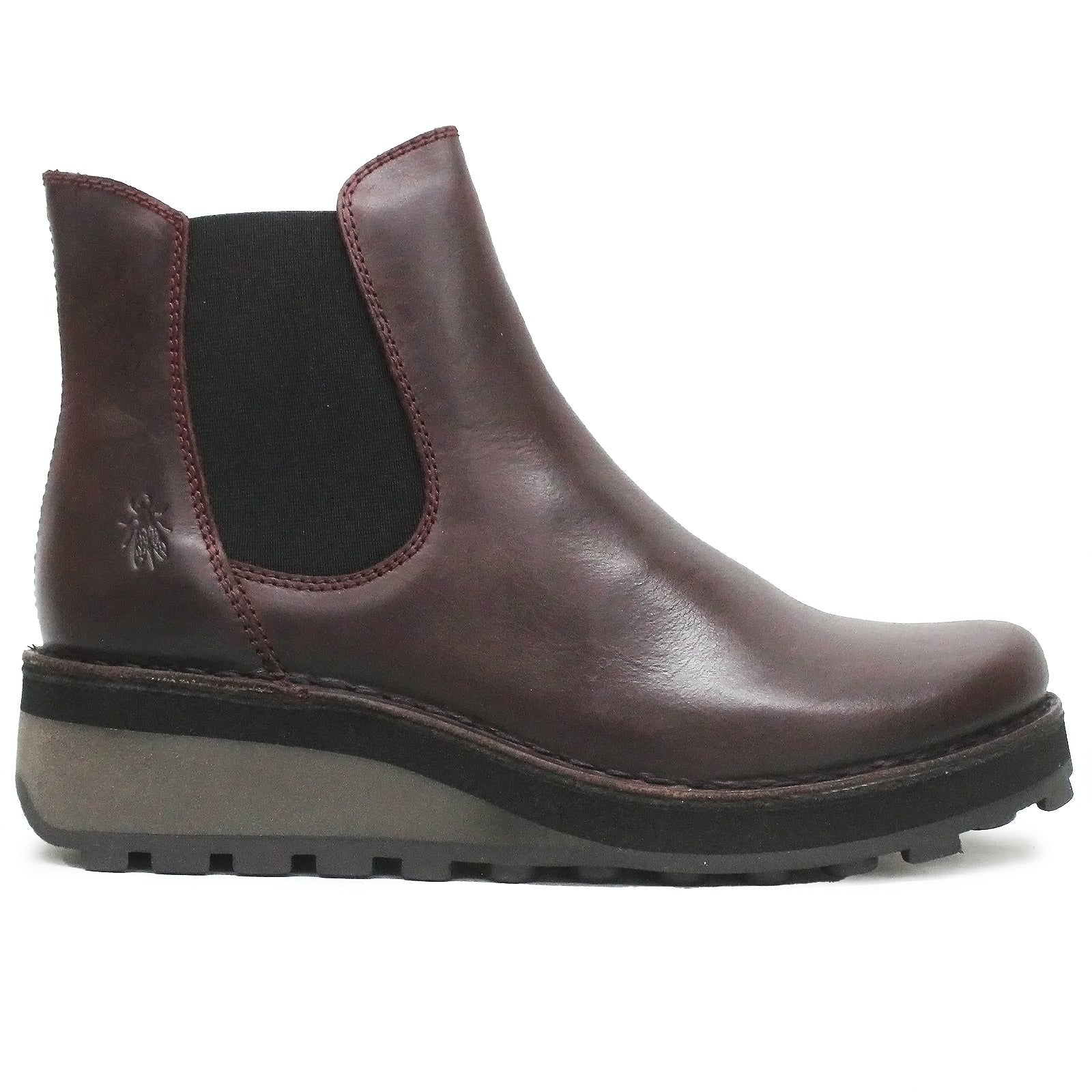 Fly London HUUD148FLY Rug Leather Womens Boots#color_wine