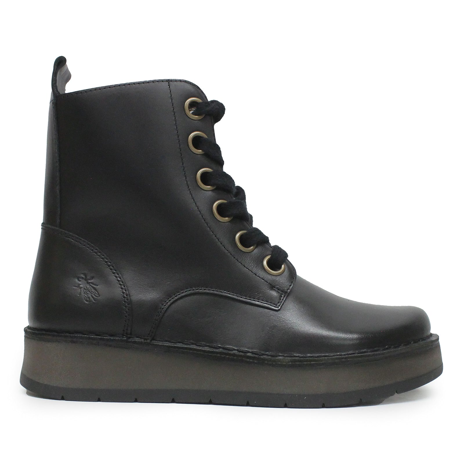 Fly London REIG201FLY Rug Leather Womens Boots#color_black