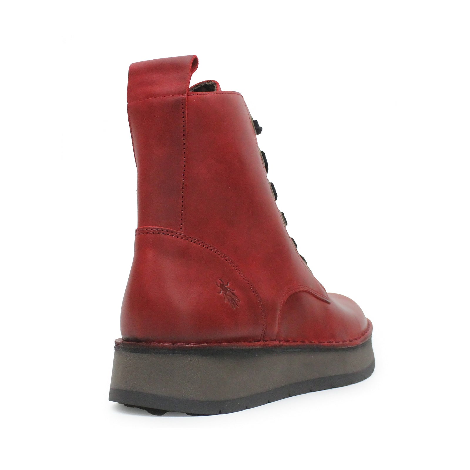 Fly London REIG201FLY Rug Leather Womens Boots#color_red