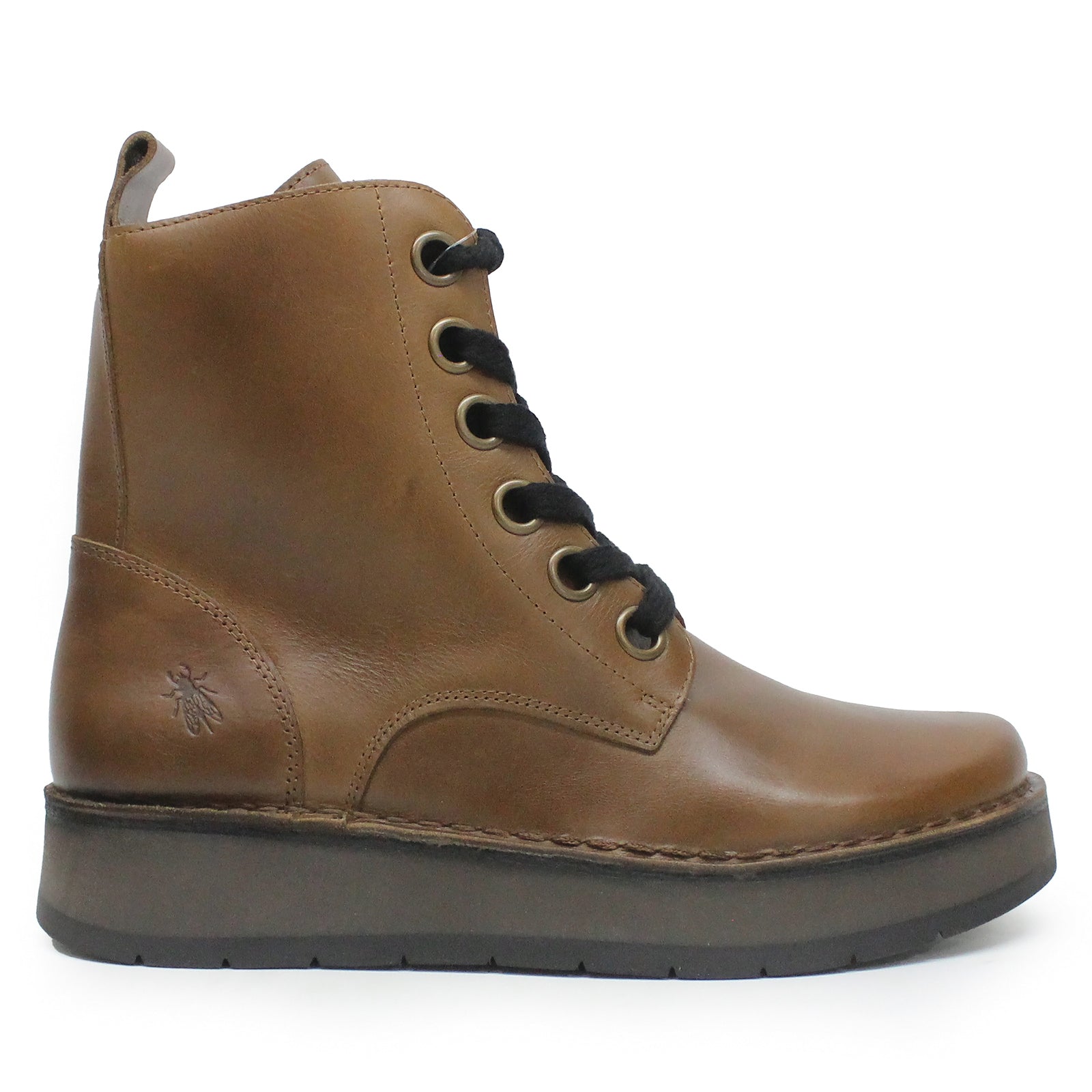 Fly London REIG201FLY Rug Leather Womens Boots#color_camel