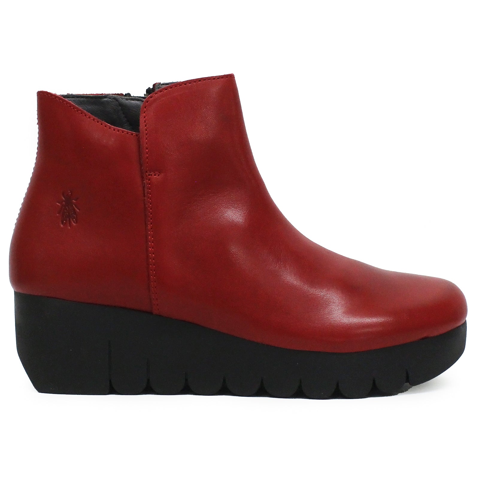 Fly London VANG364FLY Burn Leather Womens Boots#color_red