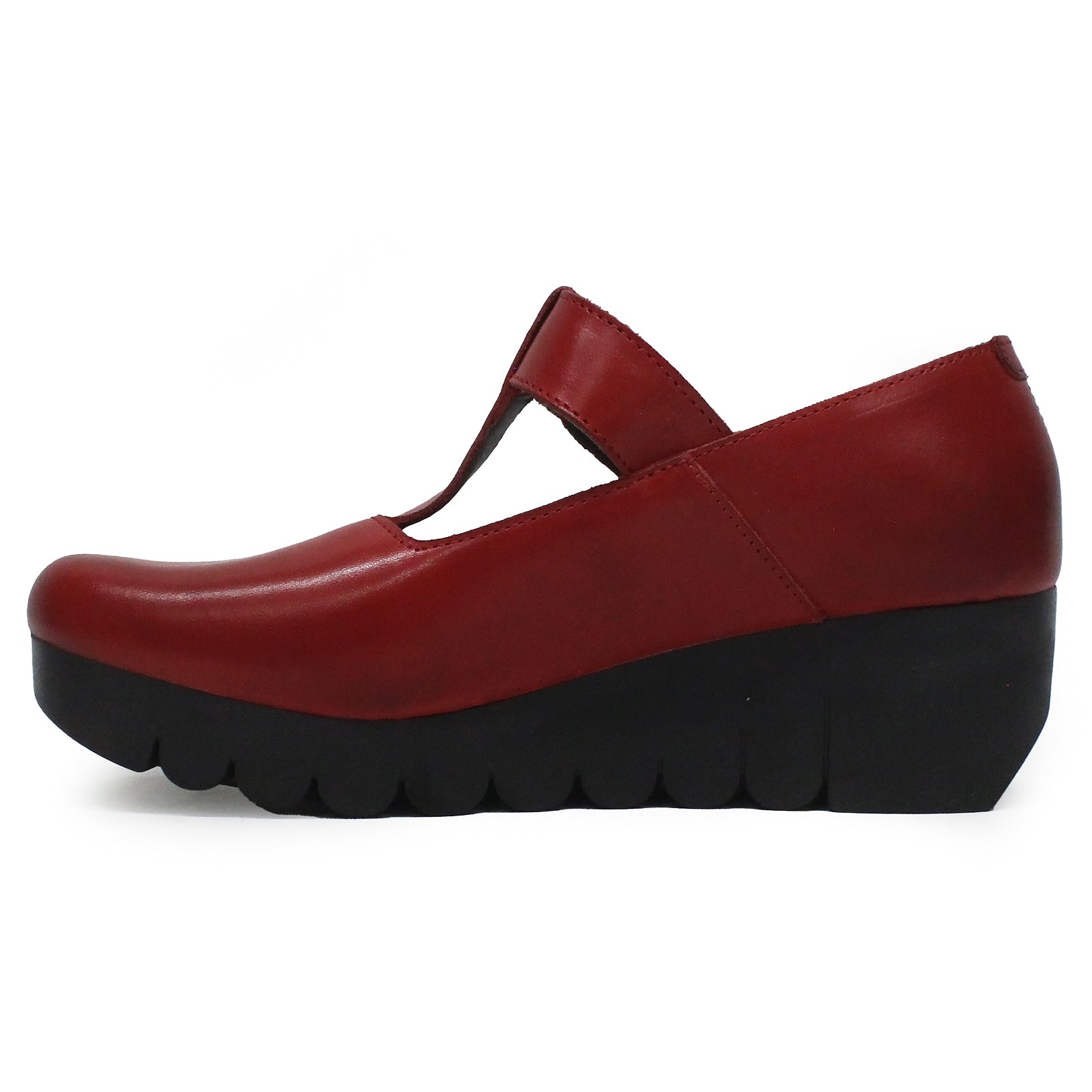 Fly London VEKA339FLY Burn Leather Womens Shoes#color_red