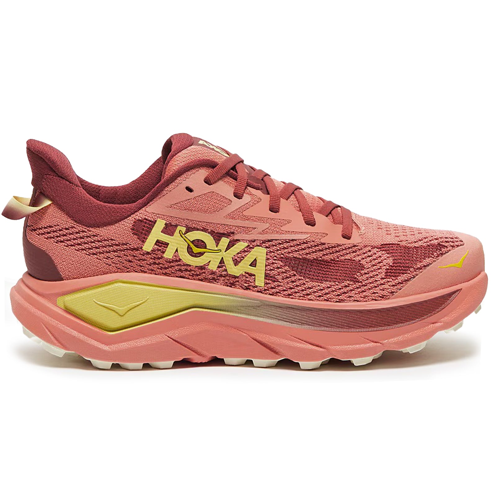 Hoka Challenger 8 Textile Synthetic Womens Trainers#color_blush dark cedar