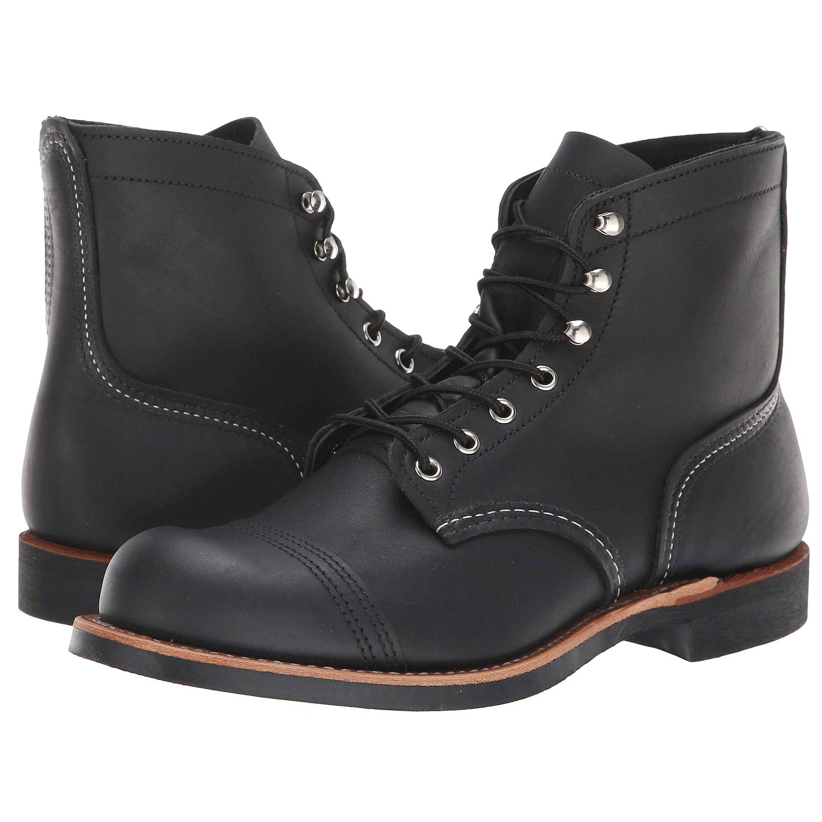 Red Wing Iron Ranger Full Grain Leather Mens Boots#color_black