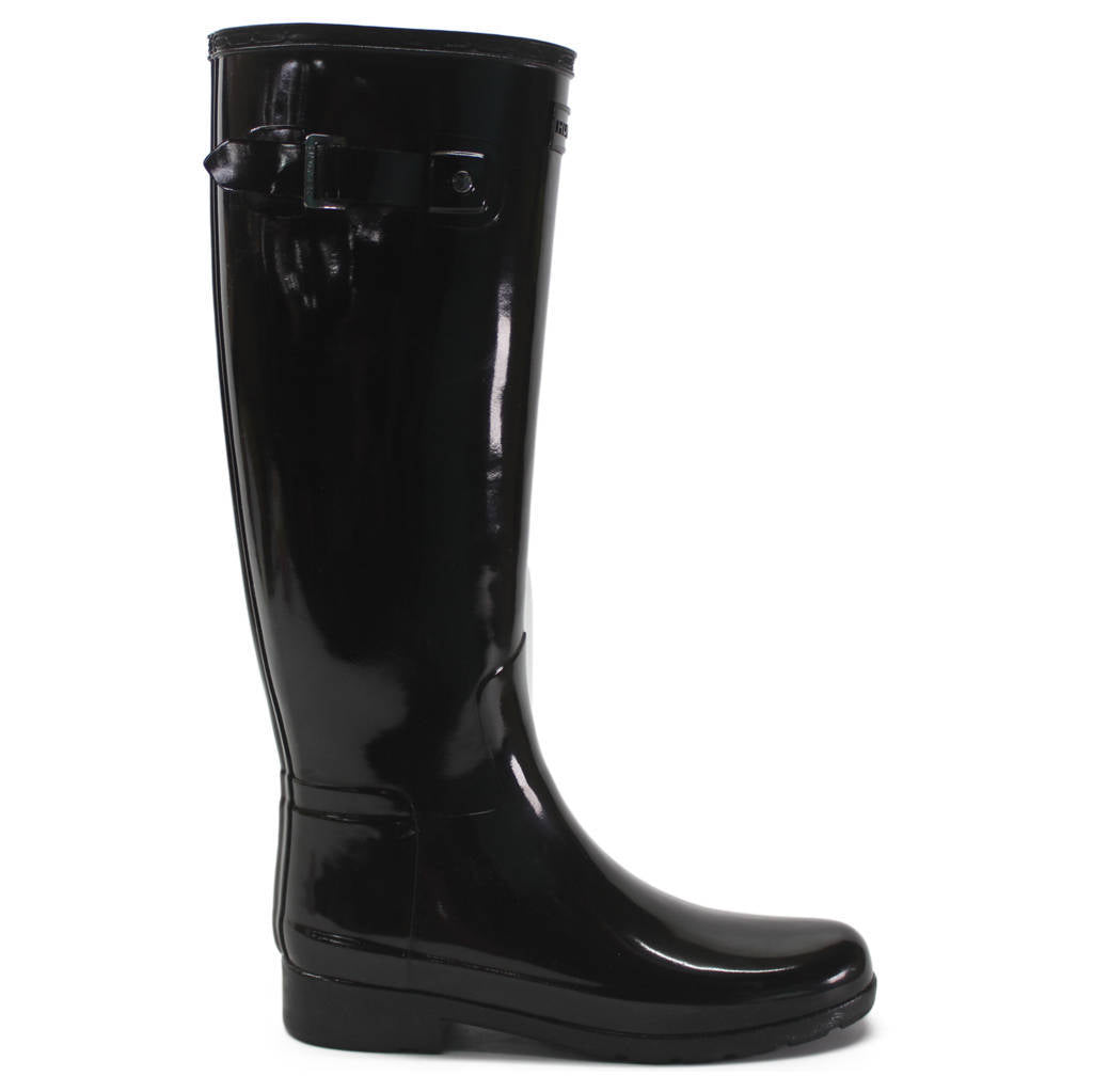 Hunter Womens Boots Original Refined Gloss Knee-high Wellies Rubber - UK 4