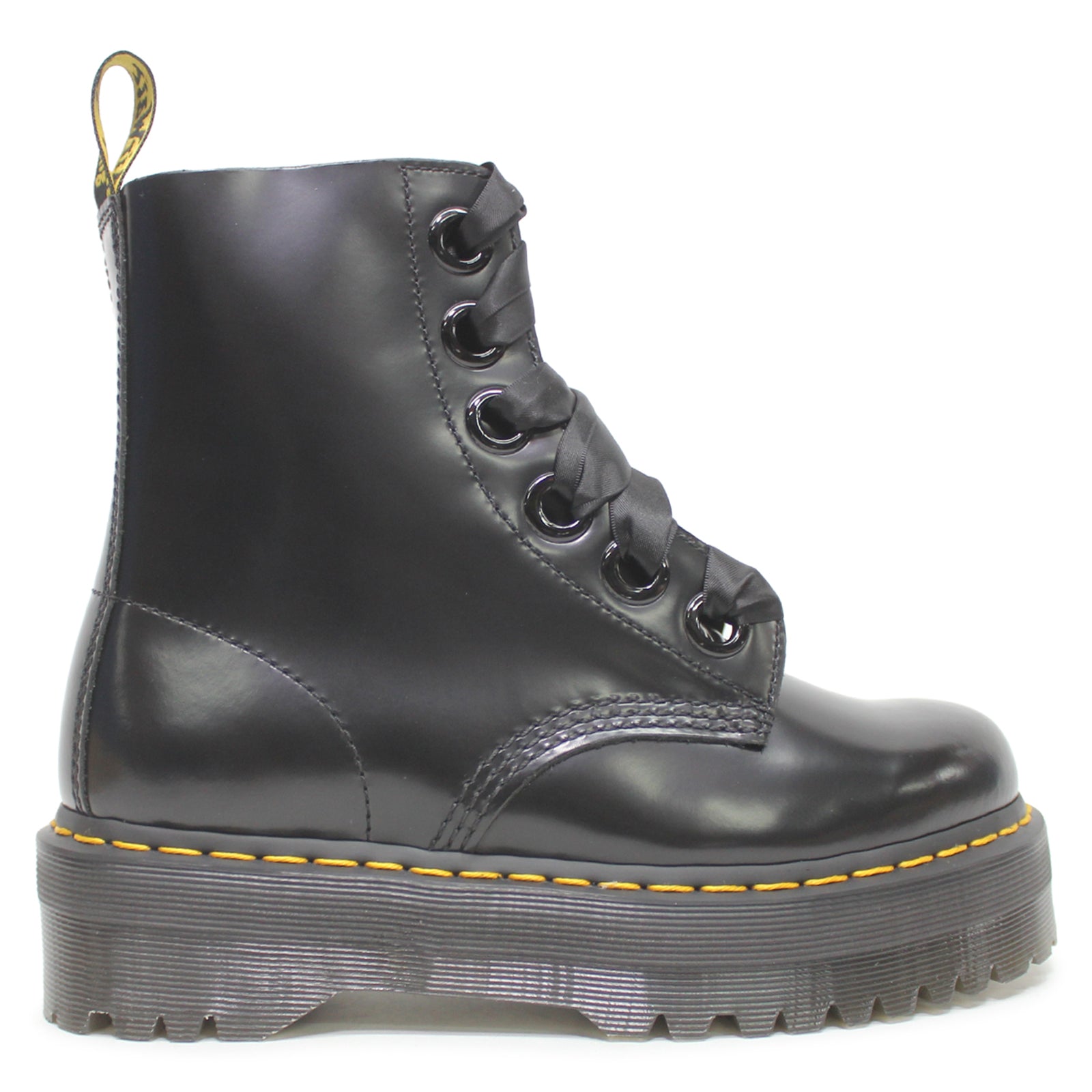 Dr. Martens Molly Buttero Leather Womens Boots#color_black