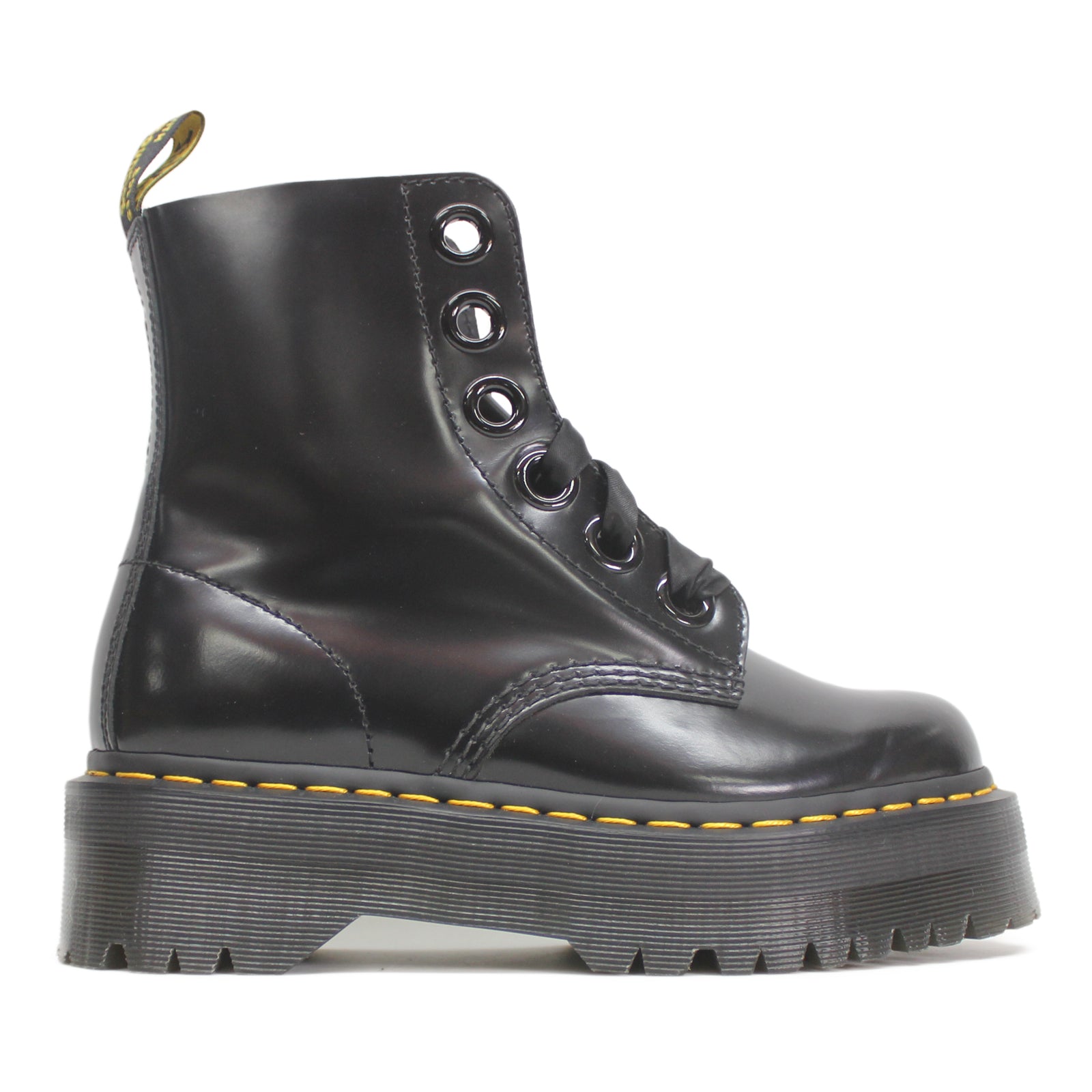 Dr. Martens Womens Boots Molly Casual Ankle Platform Leather - UK 5