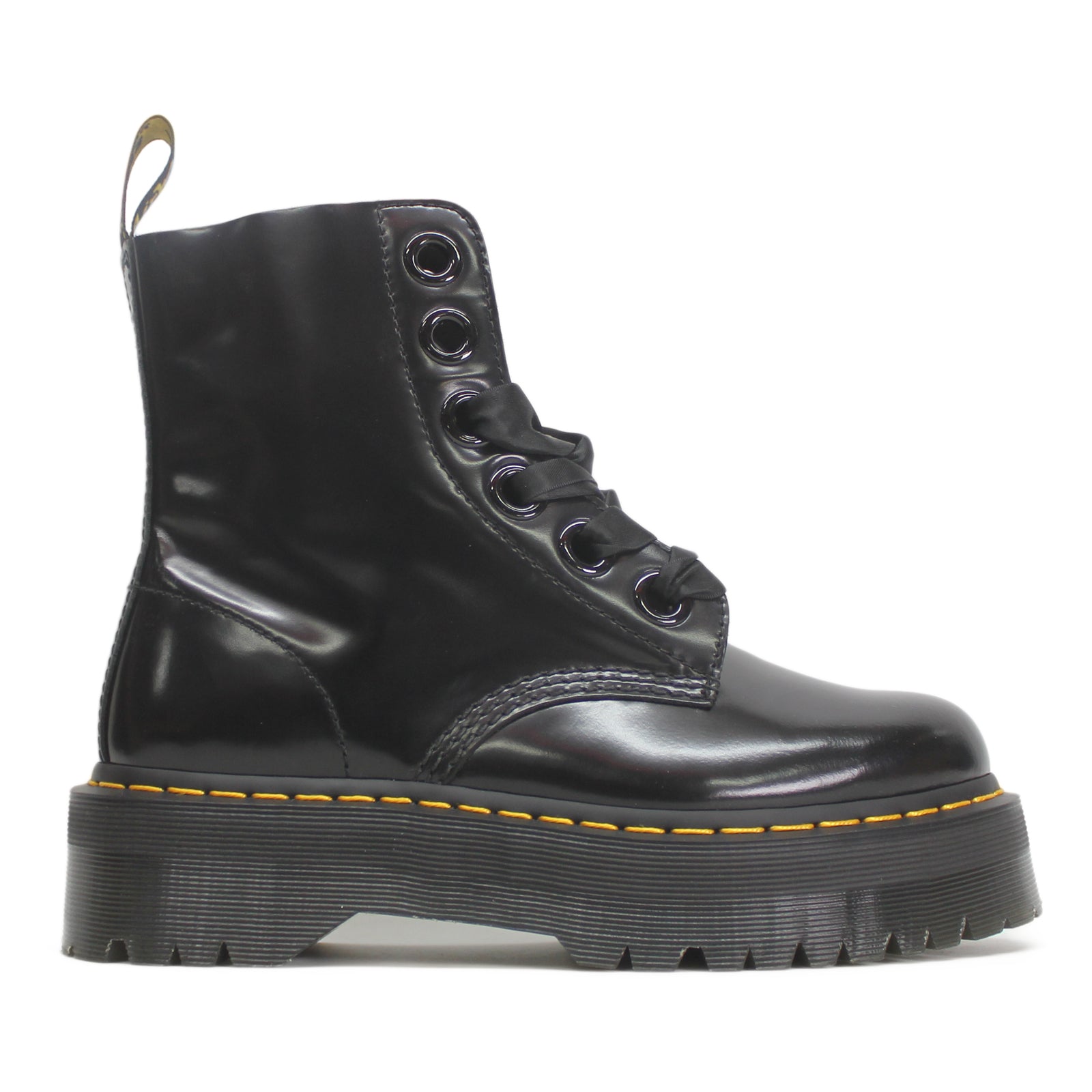 Dr. Martens Womens Boots Molly Casual Ankle Platform Leather - UK 6.5