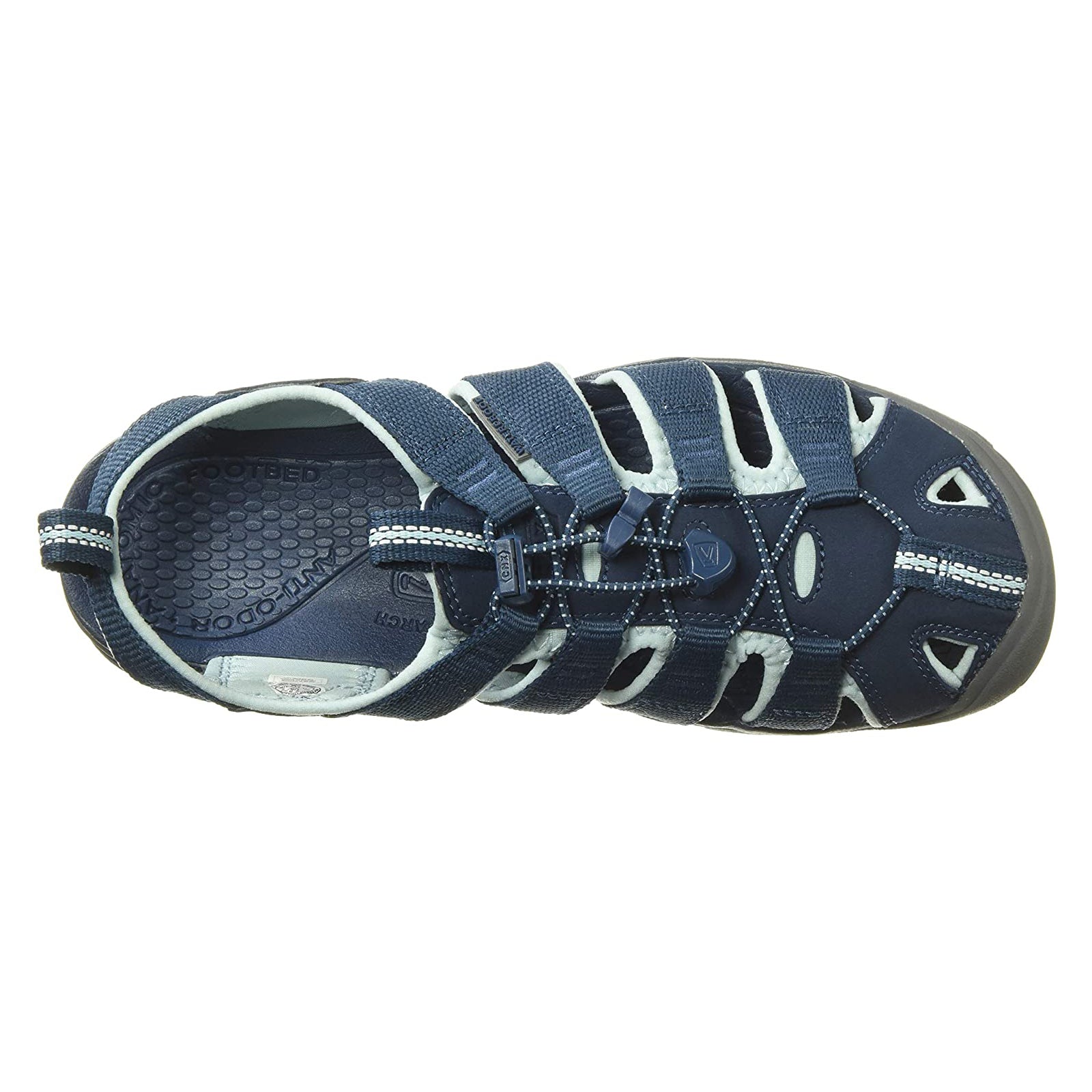 Keen Clearwater CNX Textile Womens Sandals#color_navy blue glow