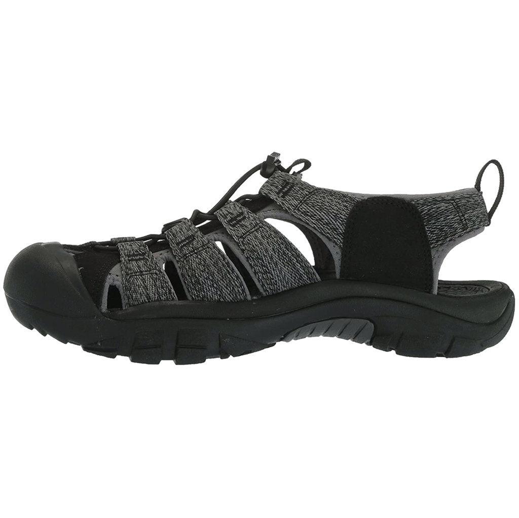 Keen Newport H2 Textile Mens Sandals#color_black steel grey