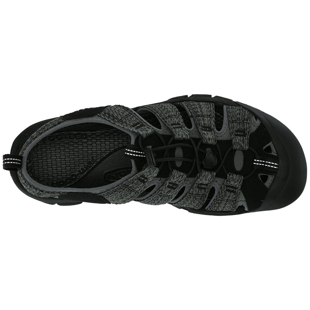 Keen Newport H2 Textile Mens Sandals#color_black steel grey