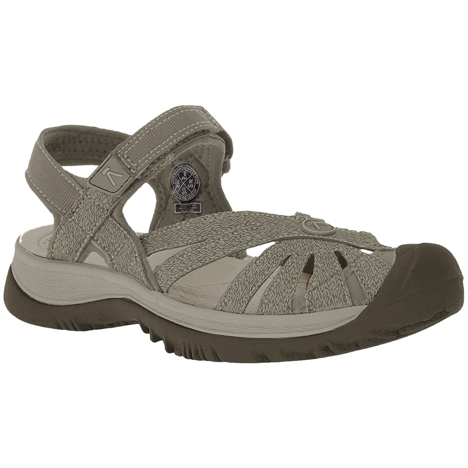 Keen Rose Textile Womens Sandals#color_brindle shitake