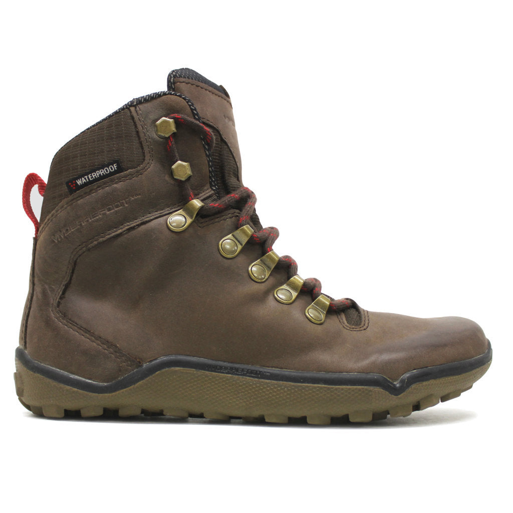Vivobarefoot Tracker Firm Ground Leather Textile Womens Boot Bracken - UK 4