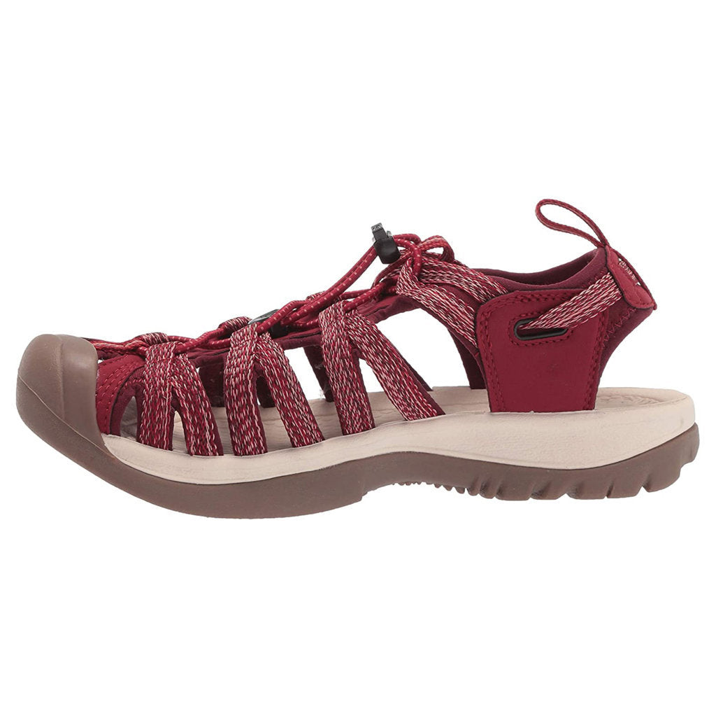 Keen Whisper Textile Womens Sandals#color_red dahlia