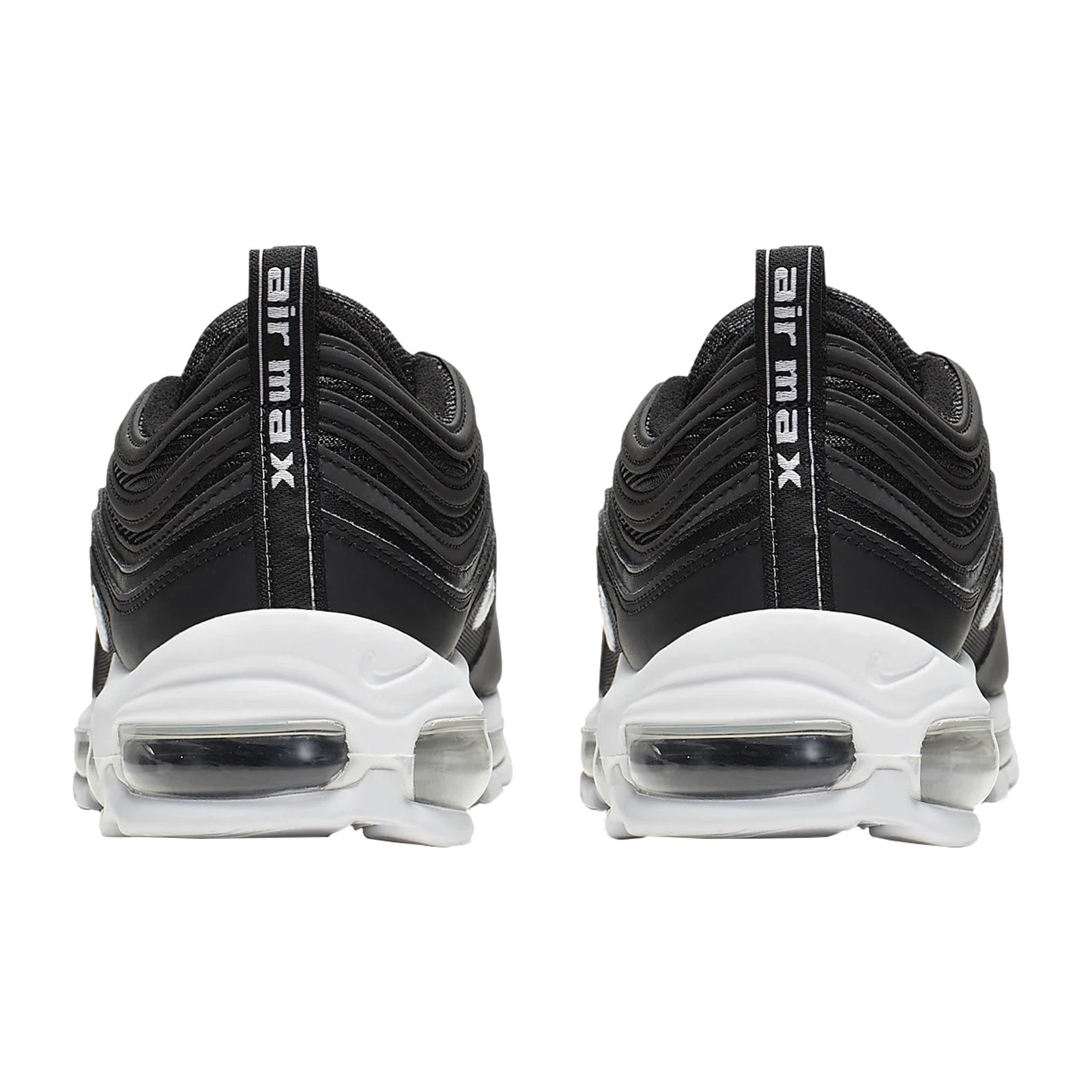 Nike Air Max 97 Textile Synthetic Mens Trainers#color_black white