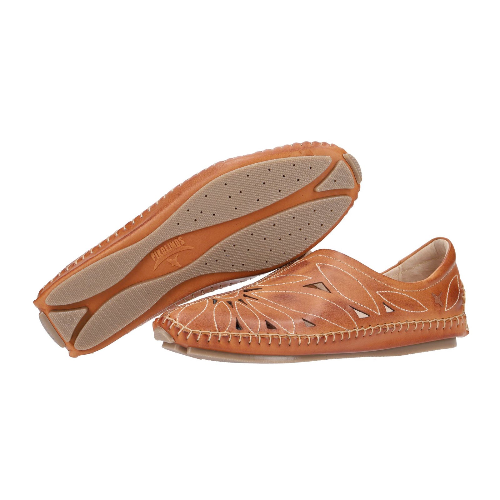 Pikolinos Jerez 578-7399 Leather Womens Shoes#color_sandy brandy