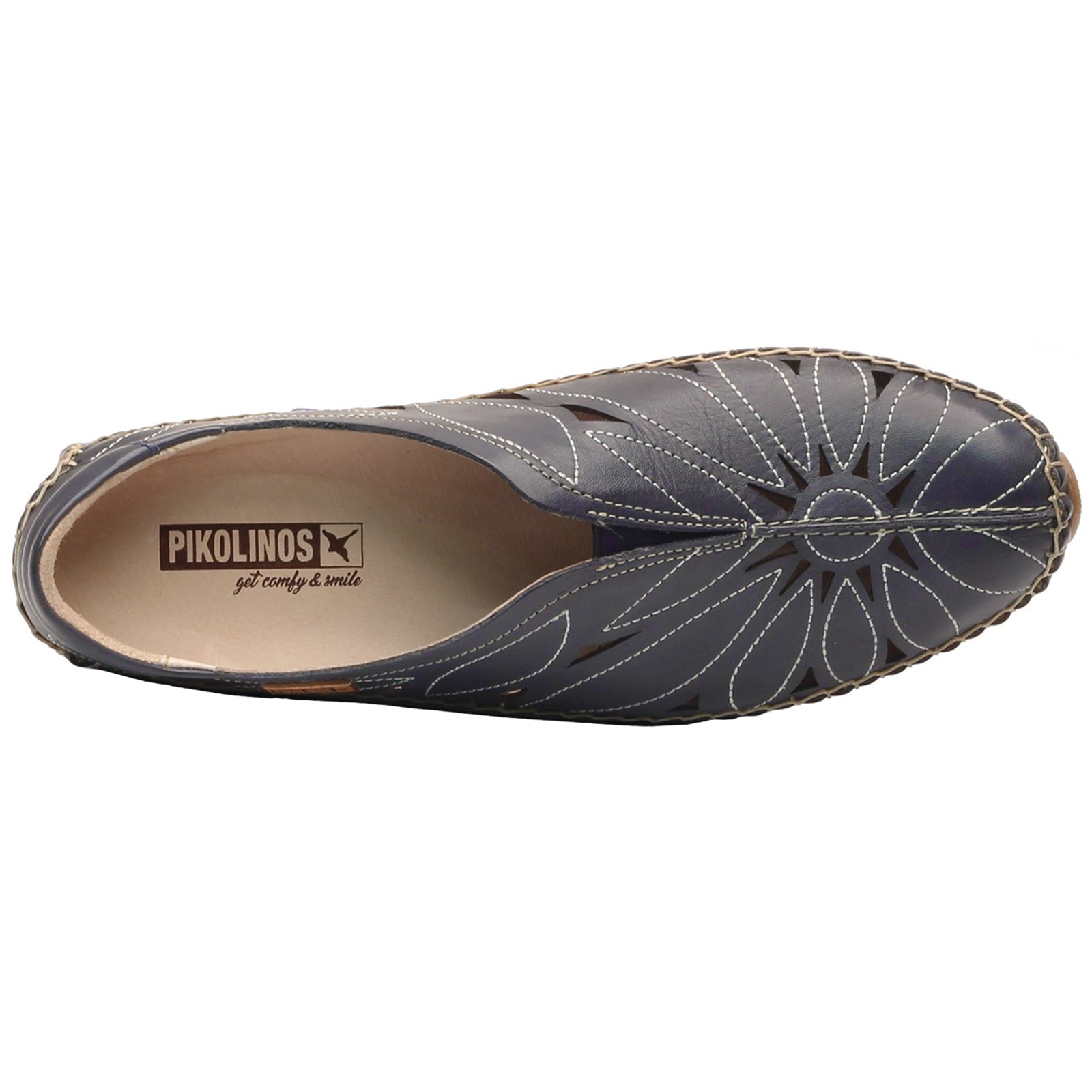 Pikolinos Jerez 578-7399 Leather Womens Shoes#color_ocean