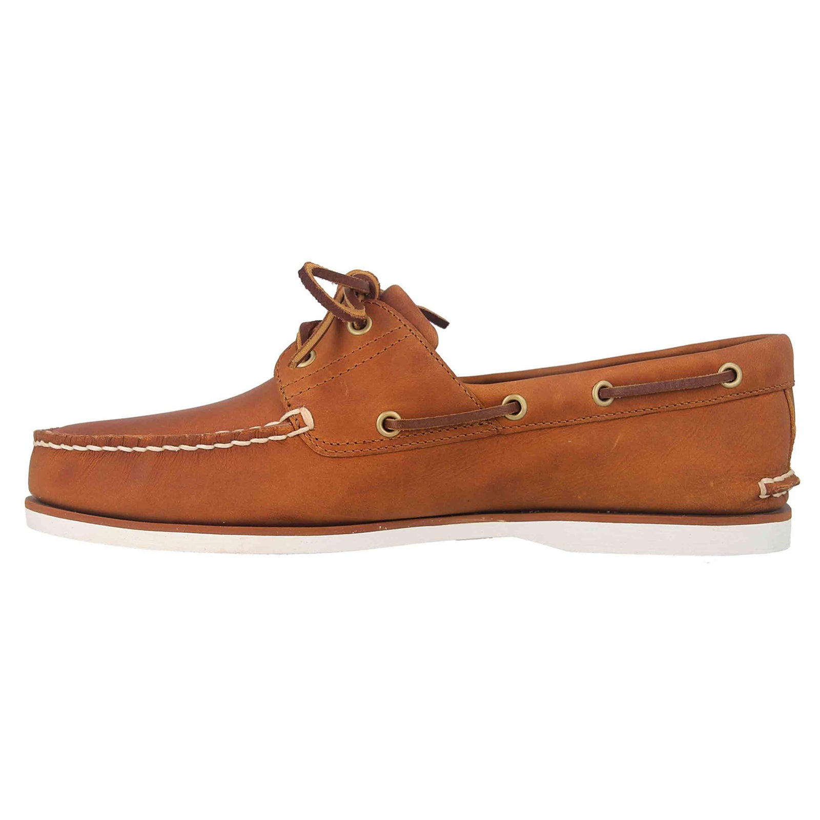 Timberland Classic Boat 2 Eye Leather Mens Shoes#color_orange