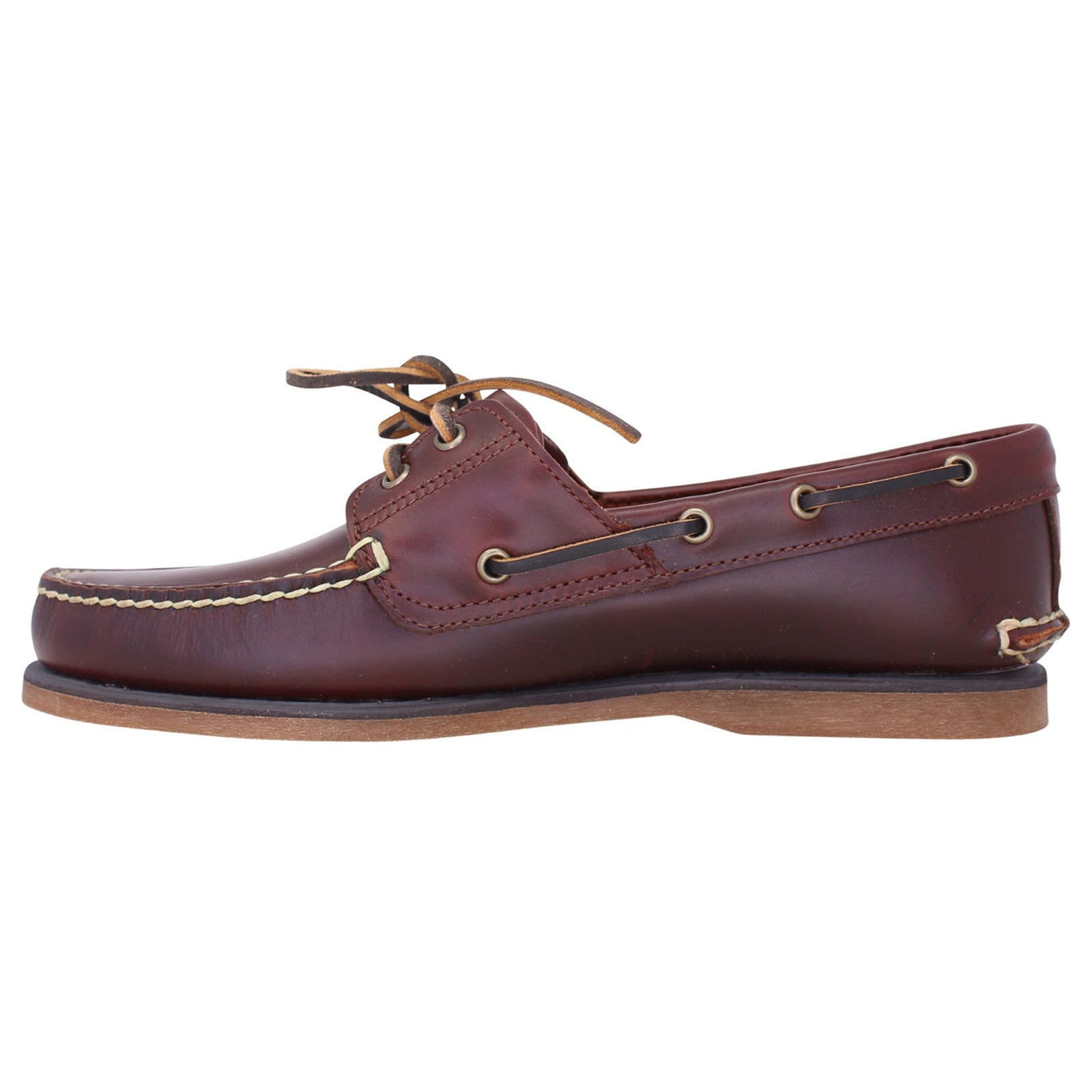 Timberland Classic Boat 2 Eye Leather Mens Shoes#color_brown