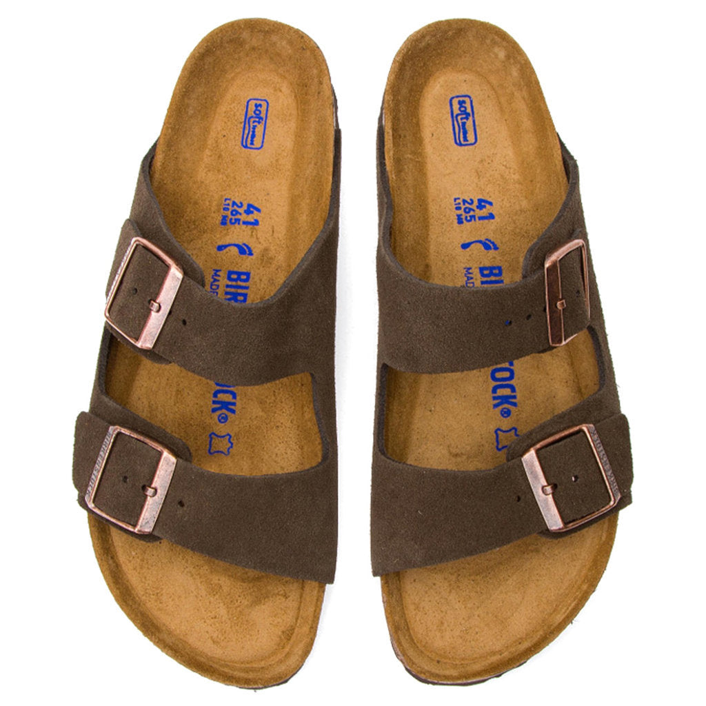 Birkenstock Arizona Soft Footbed Suede Unisex Sandals#color_mocca