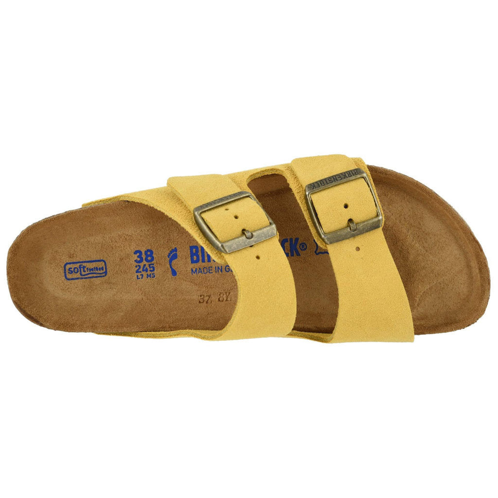 Birkenstock Arizona Soft Footbed Suede Unisex Sandals#color_ochre