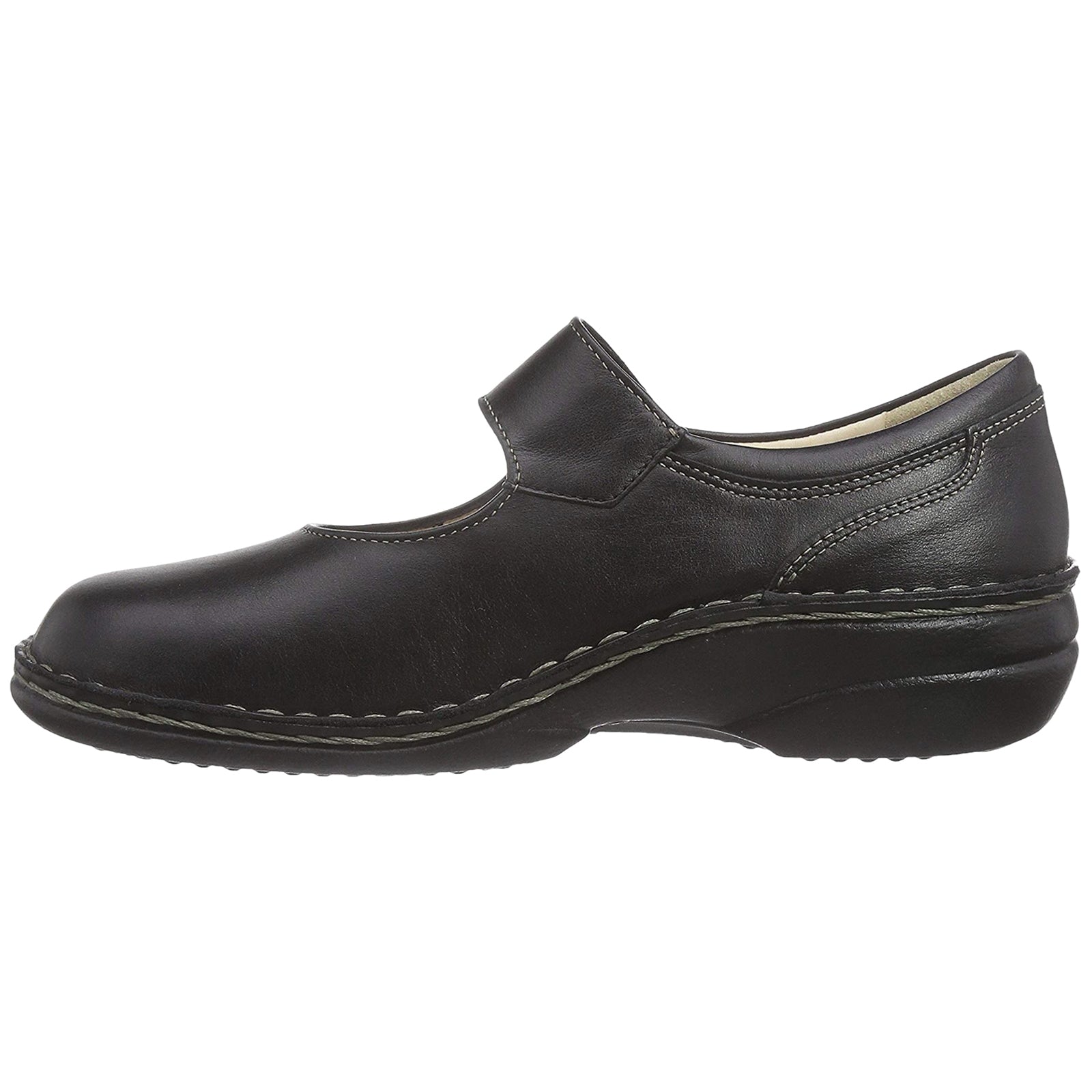 Finn Comfort Laval Leather Womens Shoes#color_black