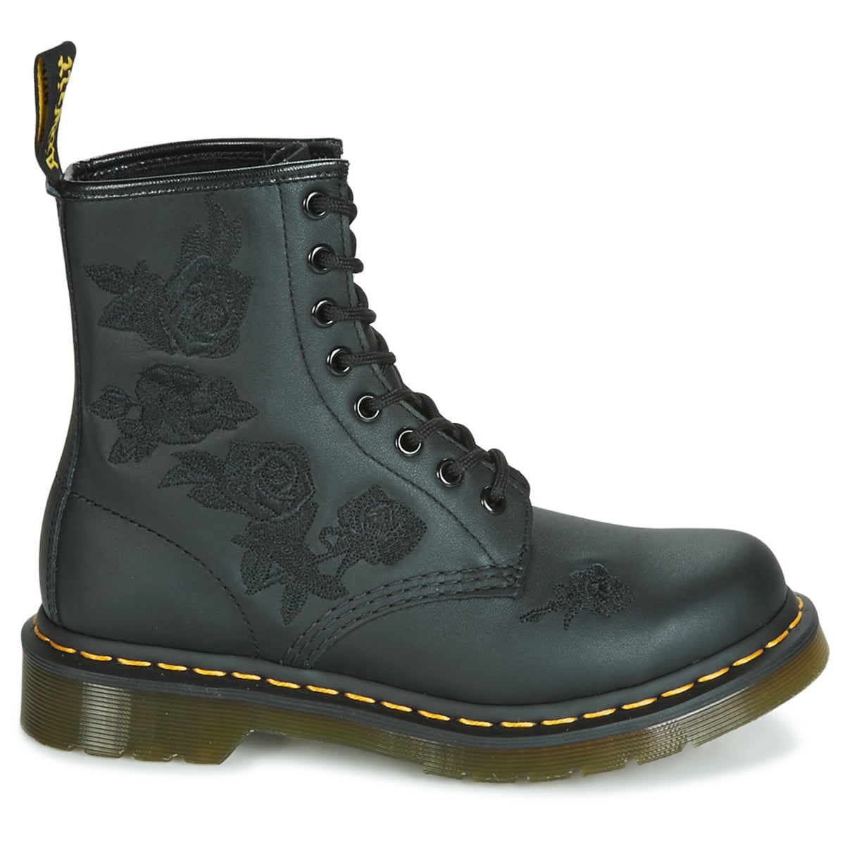 Dr. Martens 1460 Vonda Mono Softy T Leather Womens Boots#color_black