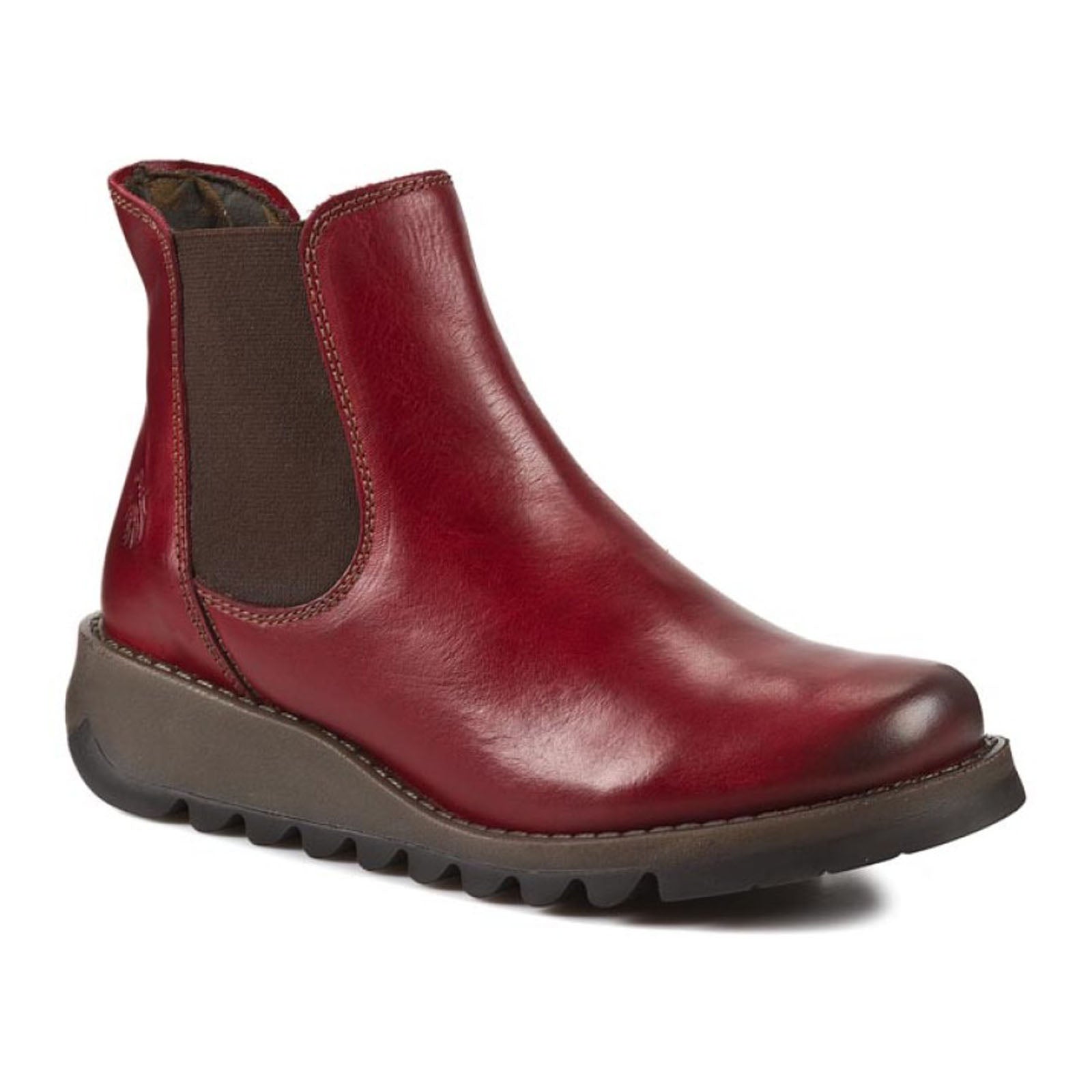 Fly London SALV Rug Leather Womens Boots#color_red