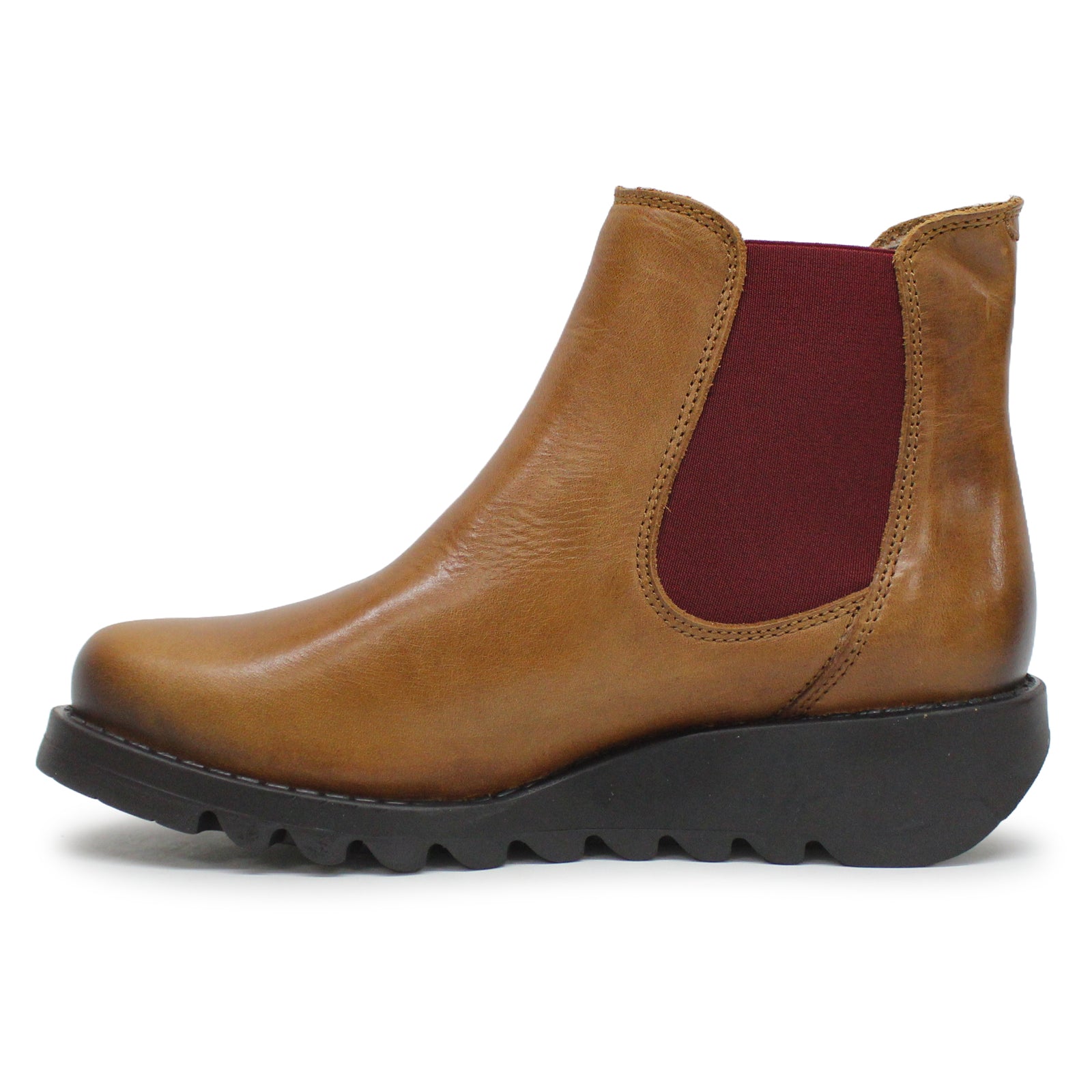 Fly London SALV Rug Leather Womens Boots#color_mid brown
