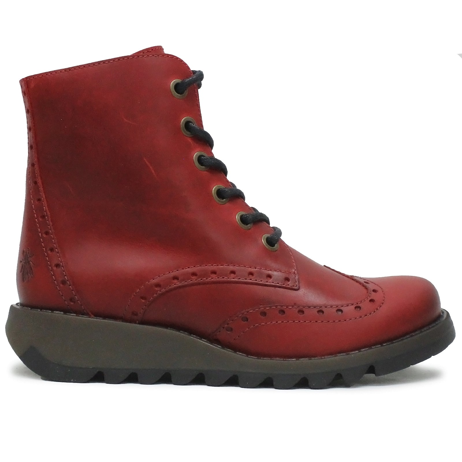 Fly London SARL069FLY Rug Leather Womens Boots#color_red