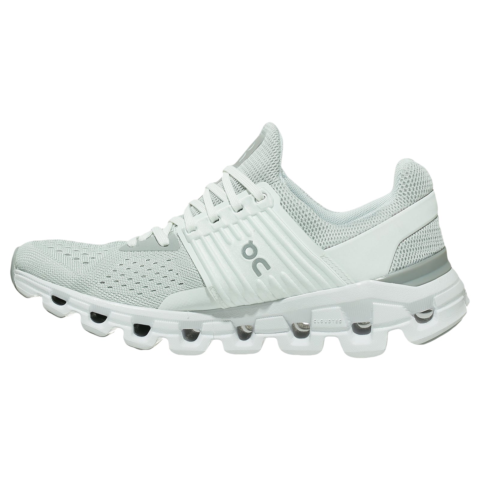 On Running Cloudswift Mesh Women's Low-Top Sneakers#color_glacier white