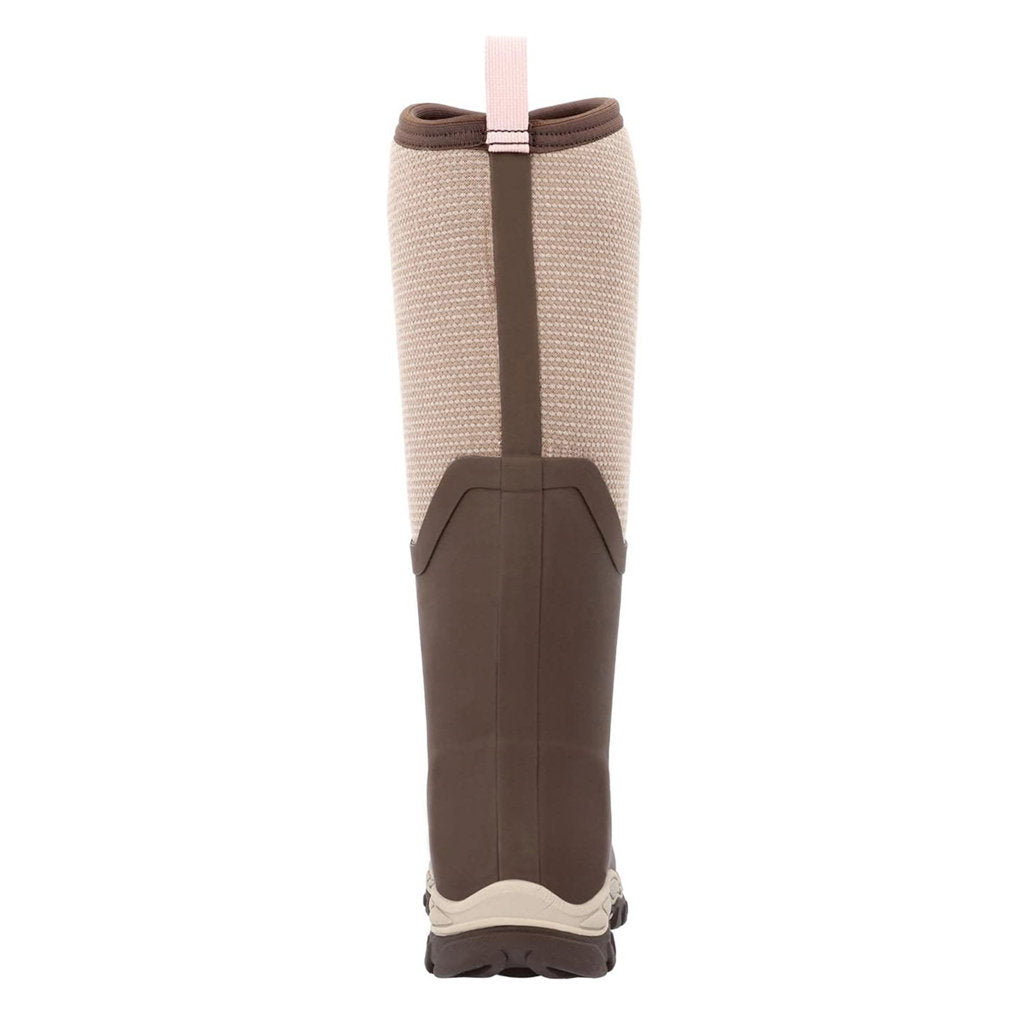 Muck Arctic Sport II Tall Synthetic Textile Womens Boots#color_chocolate brown walnut woven