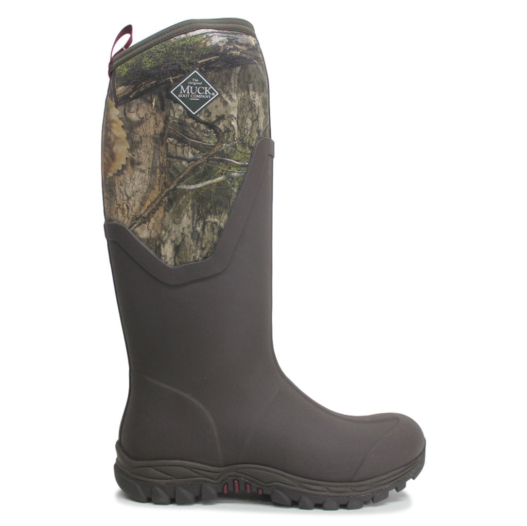 Muck Arctic Sport II Tall Synthetic Textile Womens Boots#color_dark brown mossy oak country dna