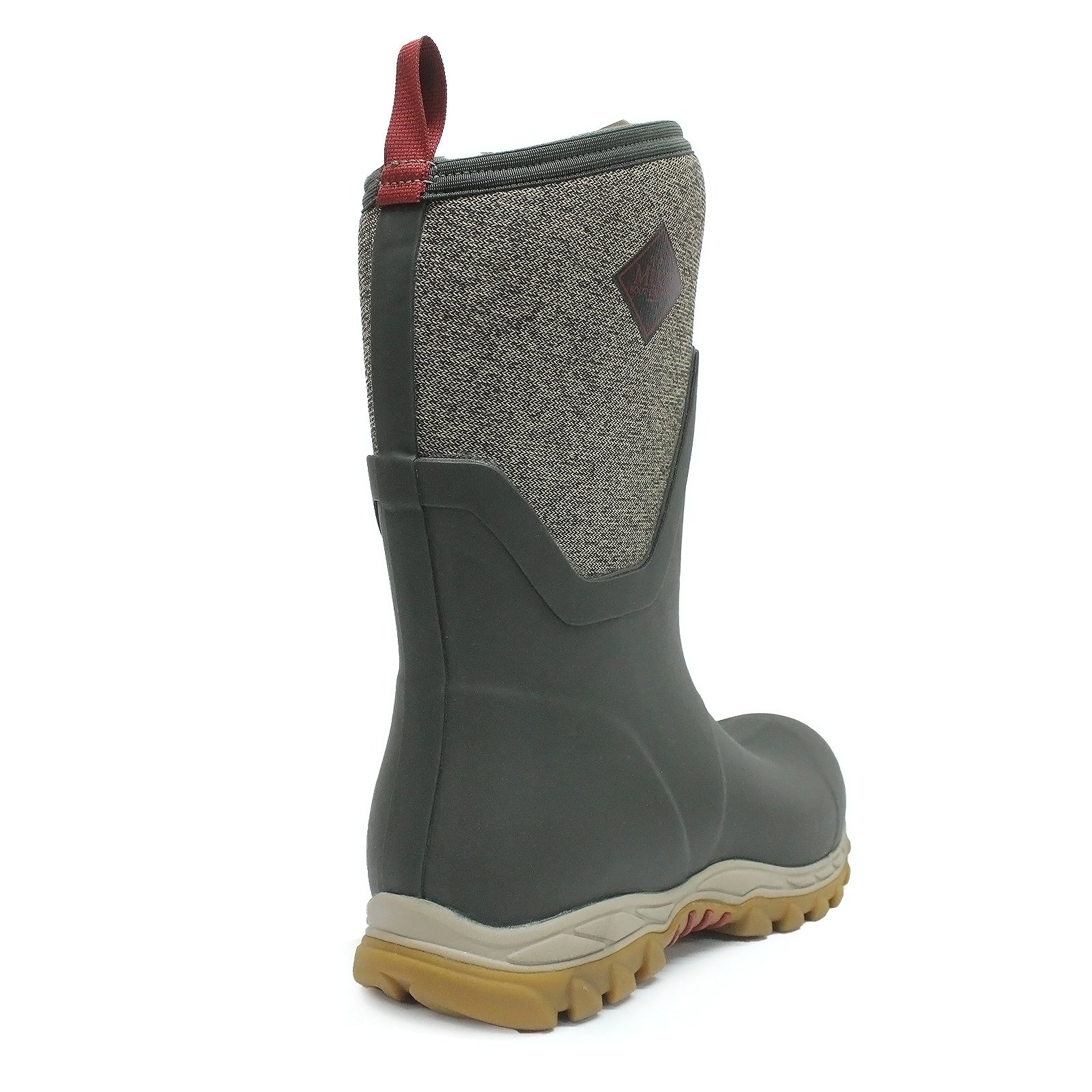 Muck Boot Arctic Sport II Mid Synthetic Textile Womens Boots#color_olive herringbone