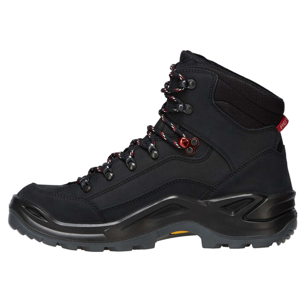 Lowa Renegade GTX Mid Nubuck Mens Boots#color_black ruby red