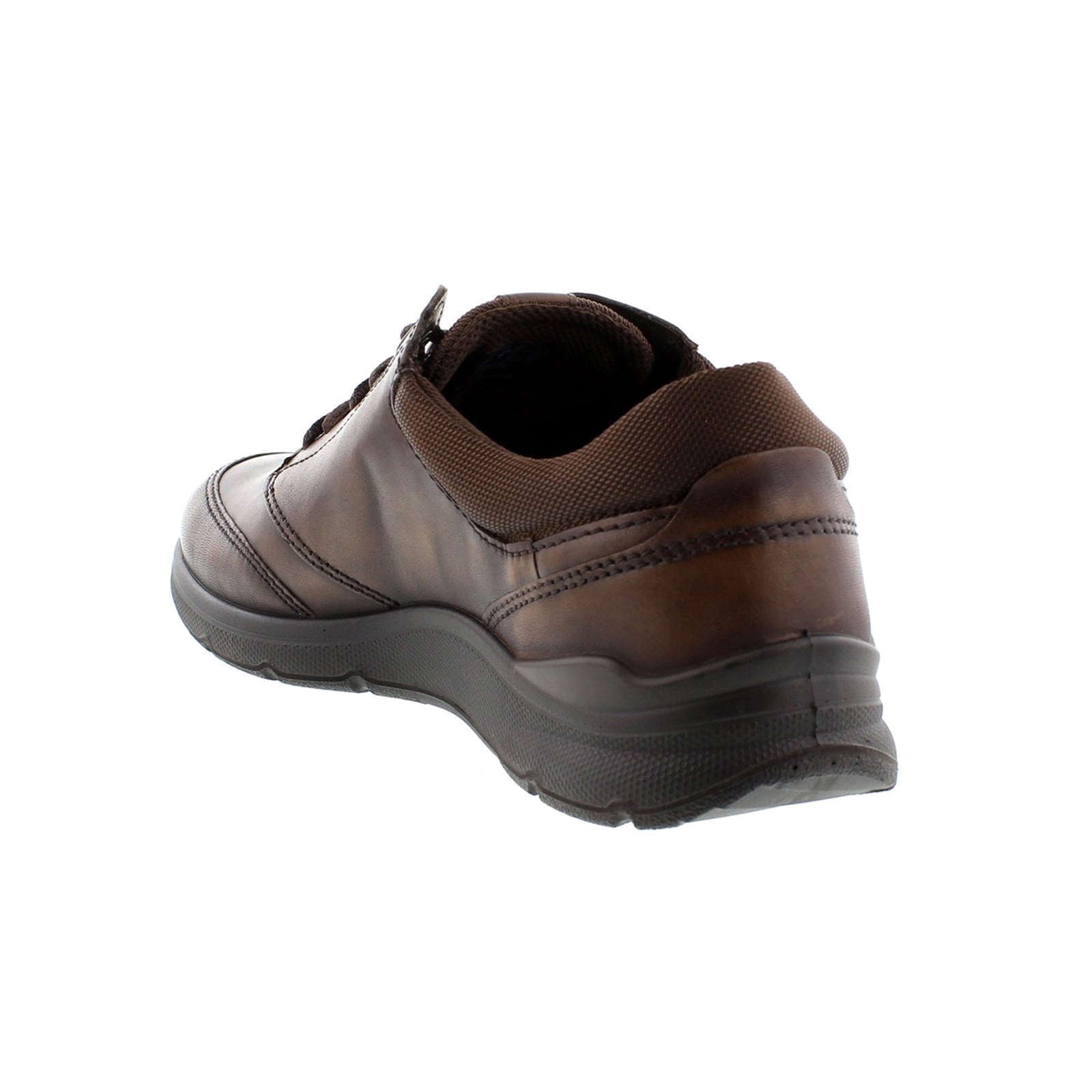 Ecco Irving 511734 Leather Mens Trainers#color_cocoa brown coffee