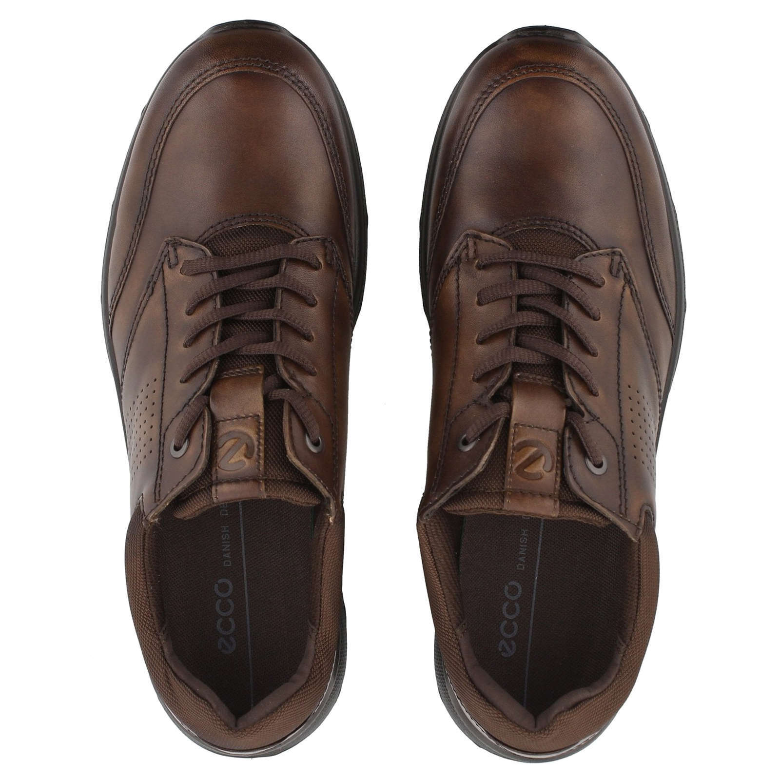 Ecco Irving 511734 Leather Mens Trainers#color_cocoa brown coffee
