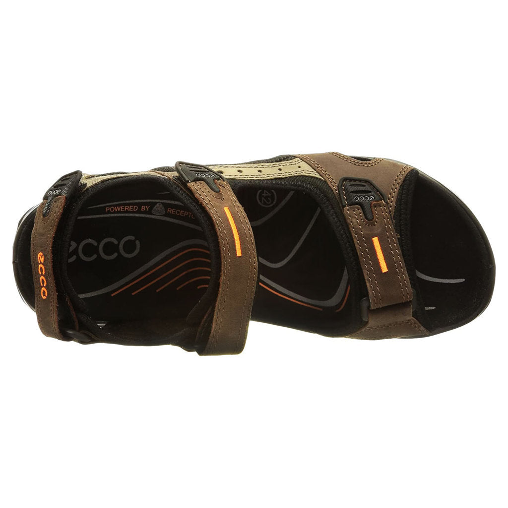Ecco Offroad 069564 Nubuck Leather Mens Sandals#color_morel moon rock