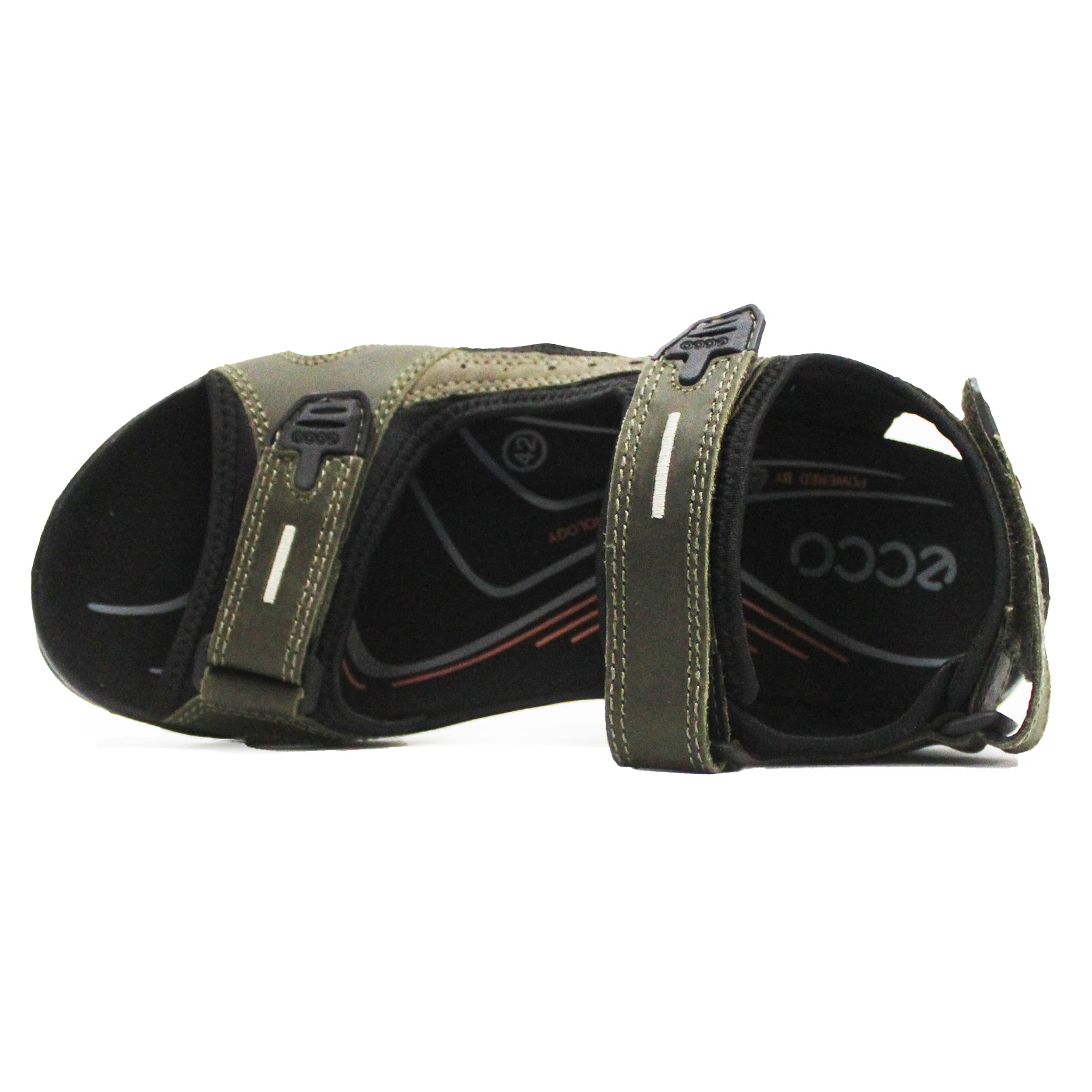 Ecco Offroad 069564 Nubuck Leather Mens Sandals#color_tarmac tarmac