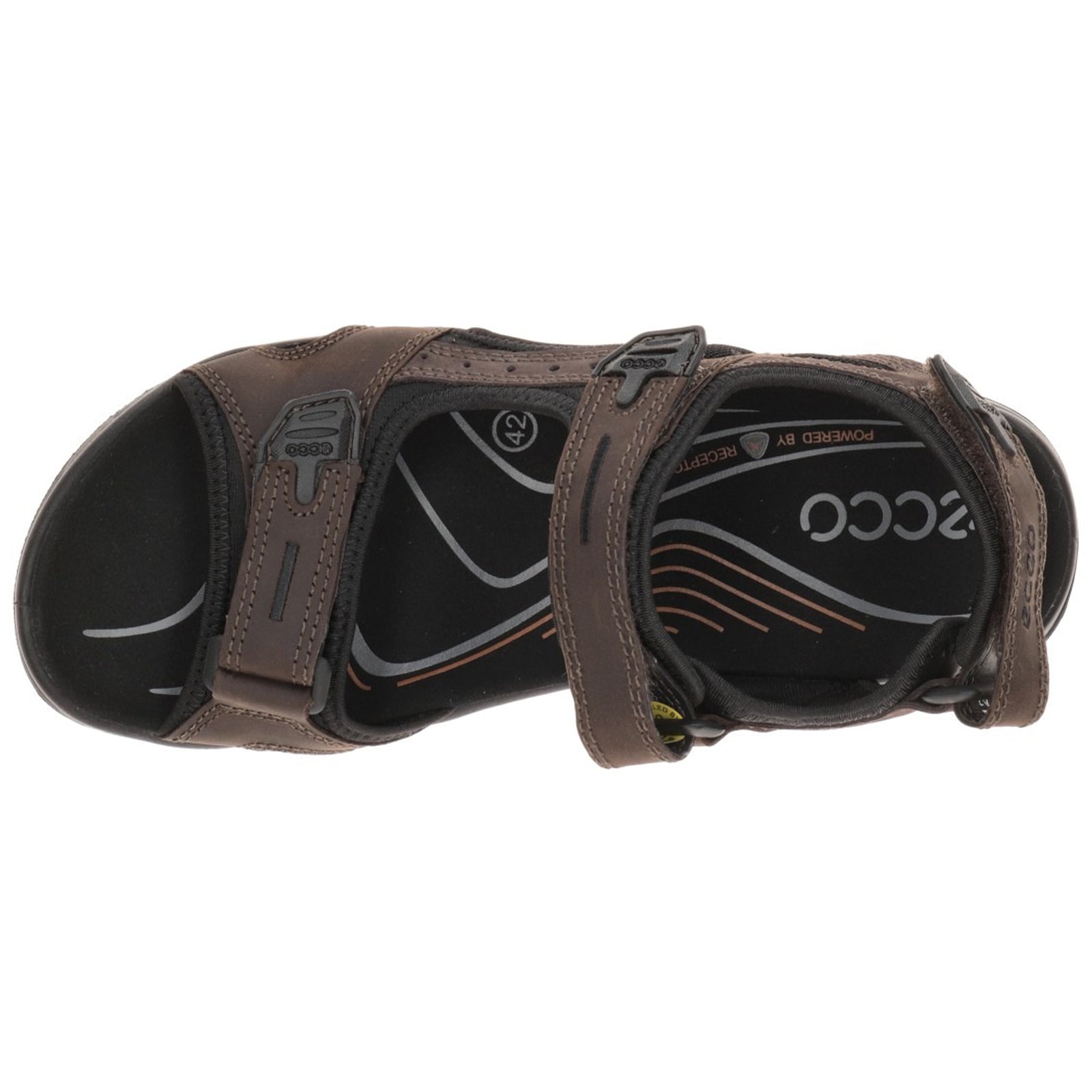 Ecco Offroad 069564 Nubuck Leather Mens Sandals#color_mocha mocha