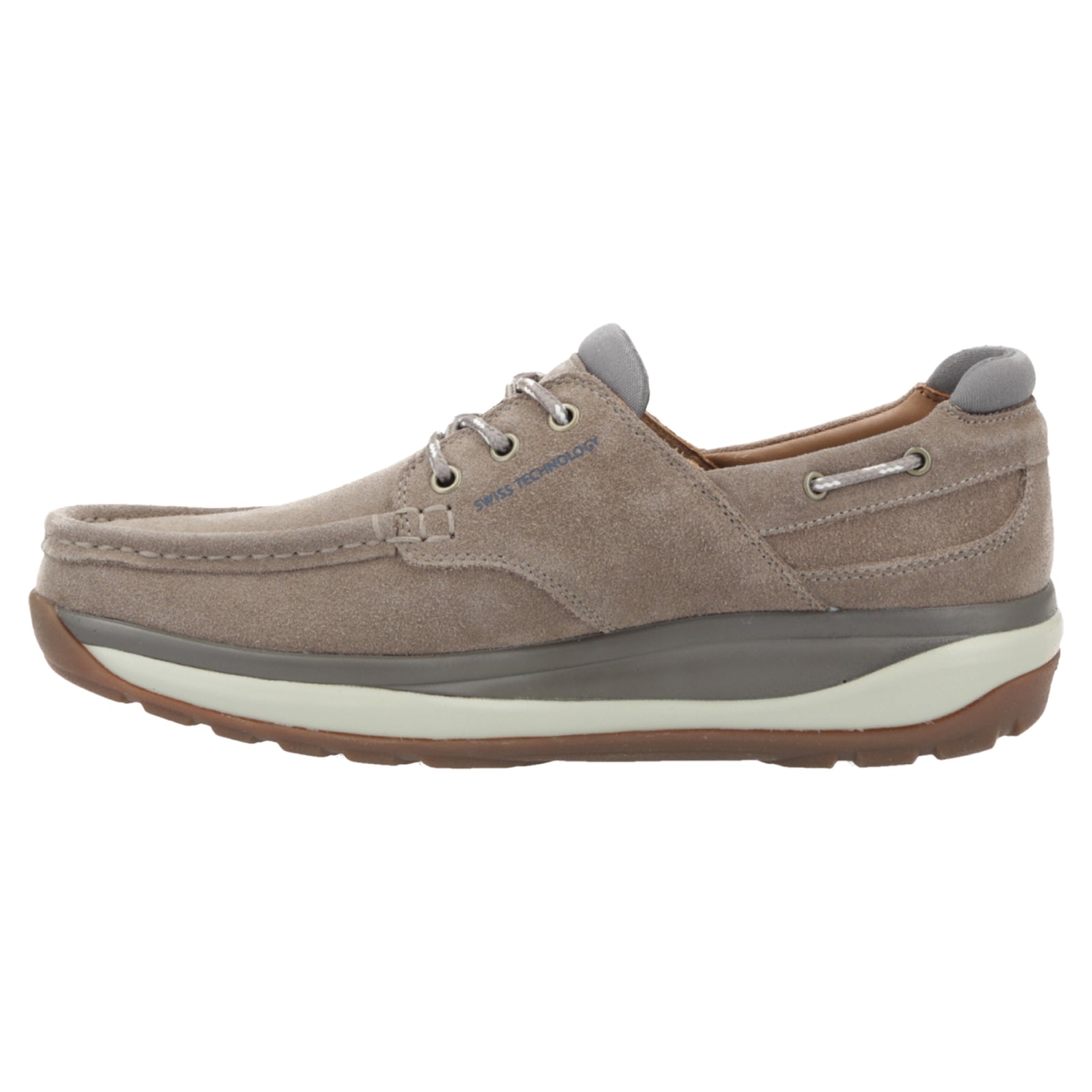 Joya Havanna Leather Textile Mens Shoes#color_light brown