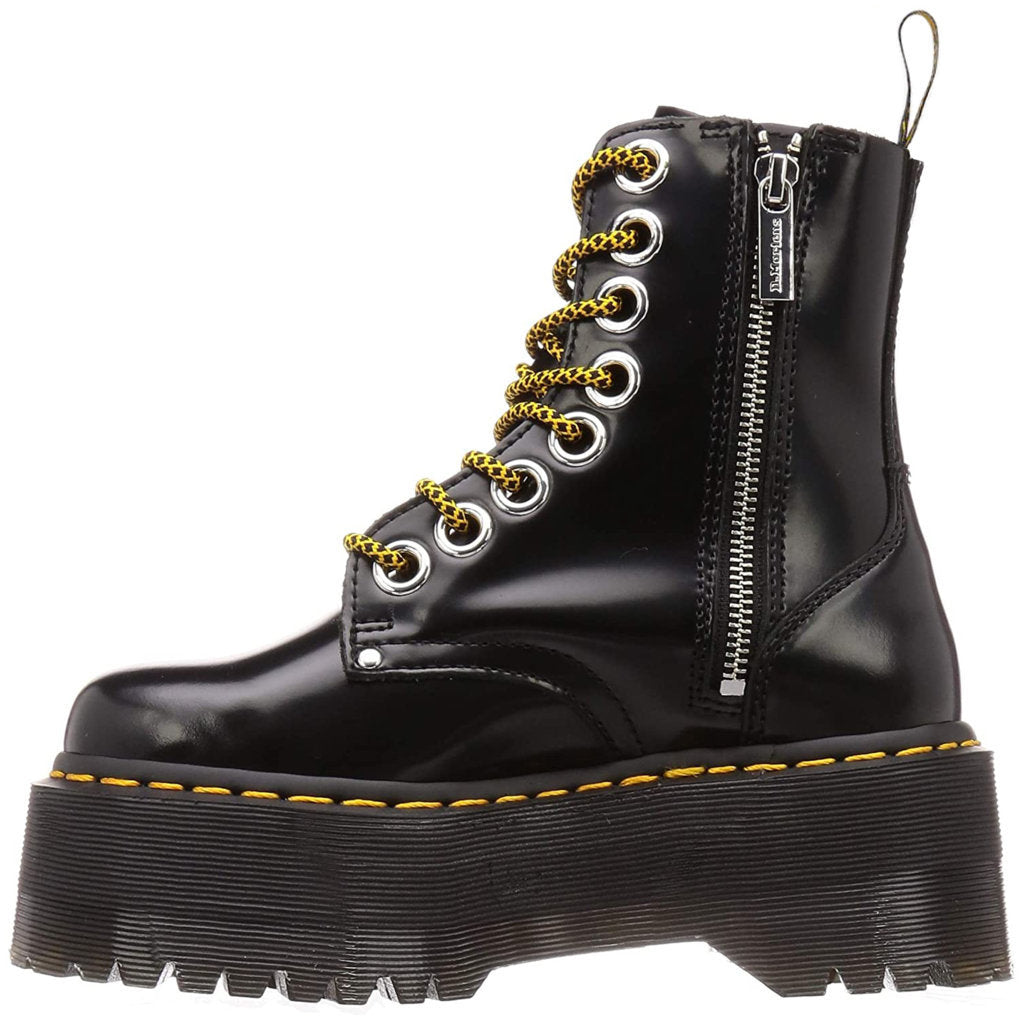 Dr. Martens Womens Boots Jadon Max Casual Ankle Lace-Up Zip-Up Buttero Leather - UK 5
