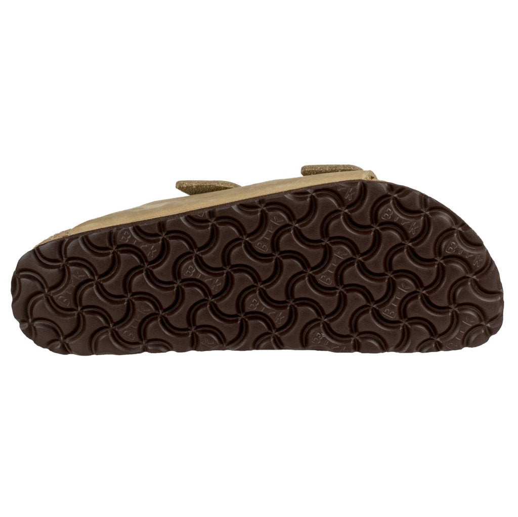 Birkenstock Arizona BS Waxy Leather Unisex Sandals#color_tabacco brown